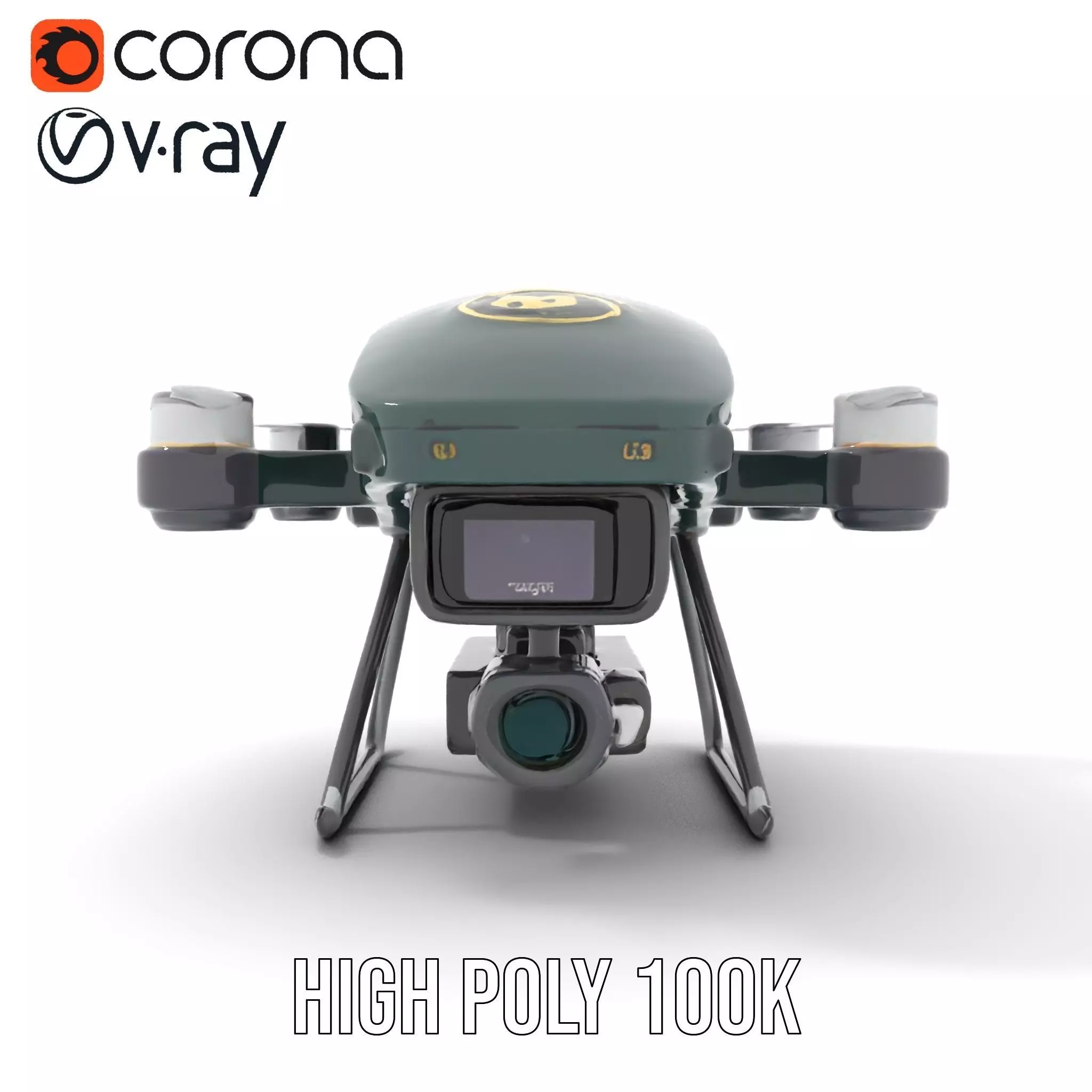 BorderBee Drone Explorer model pack Low-poly 3D model_31