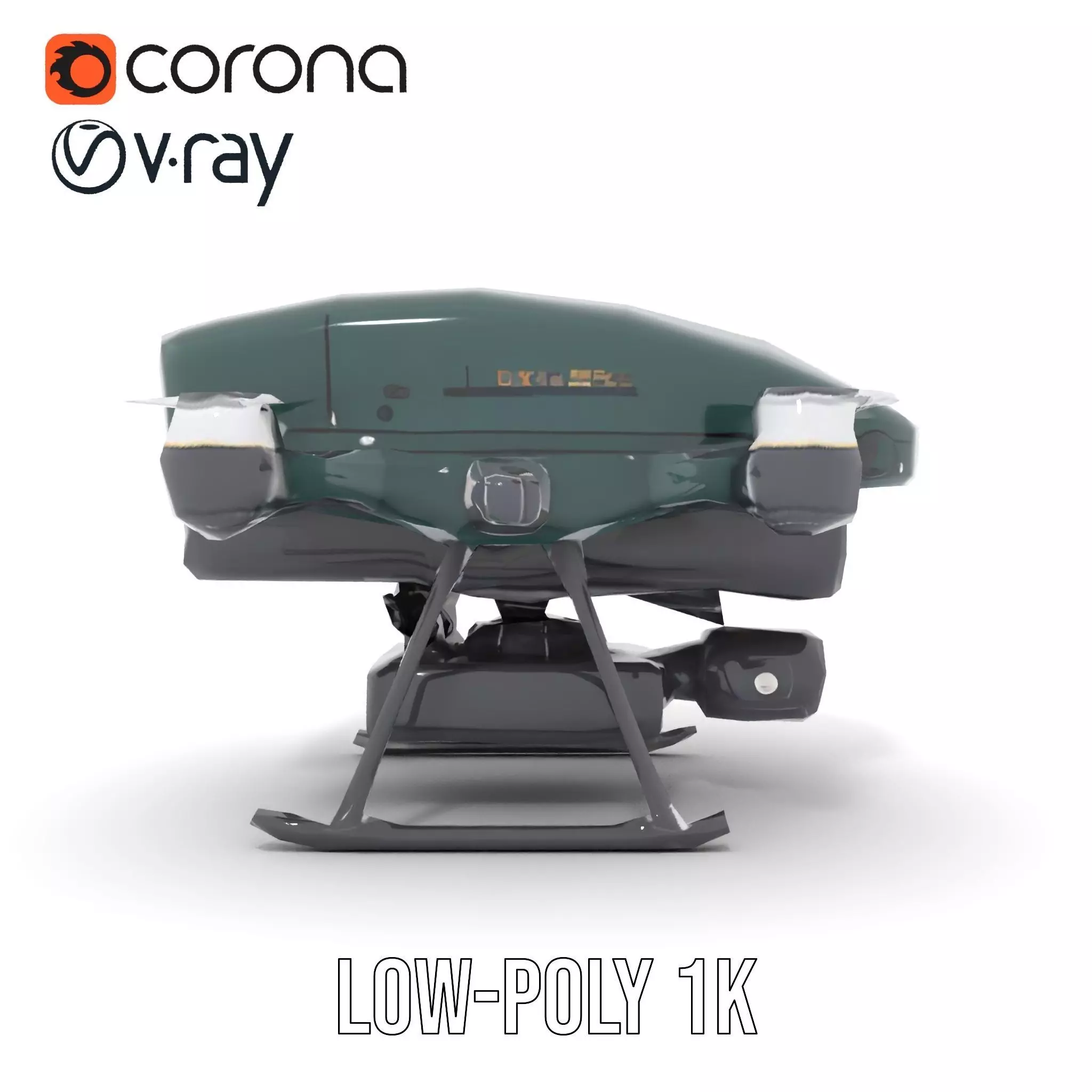 BorderBee Drone Explorer model pack Low-poly 3D model_25