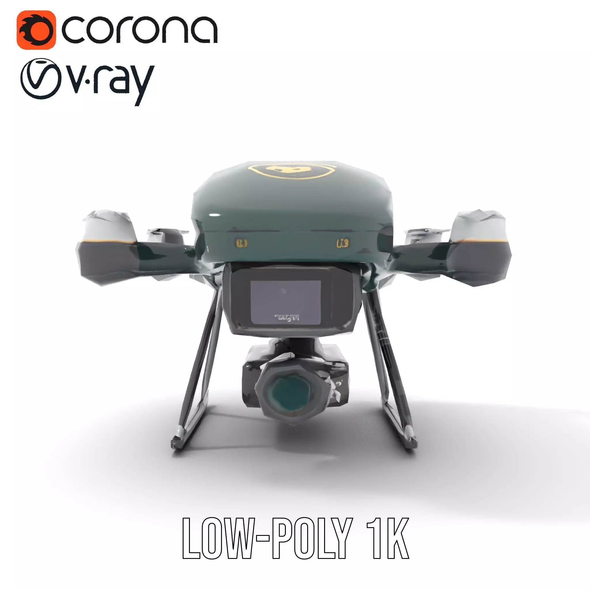 BorderBee Drone Explorer model pack Low-poly 3D model_19