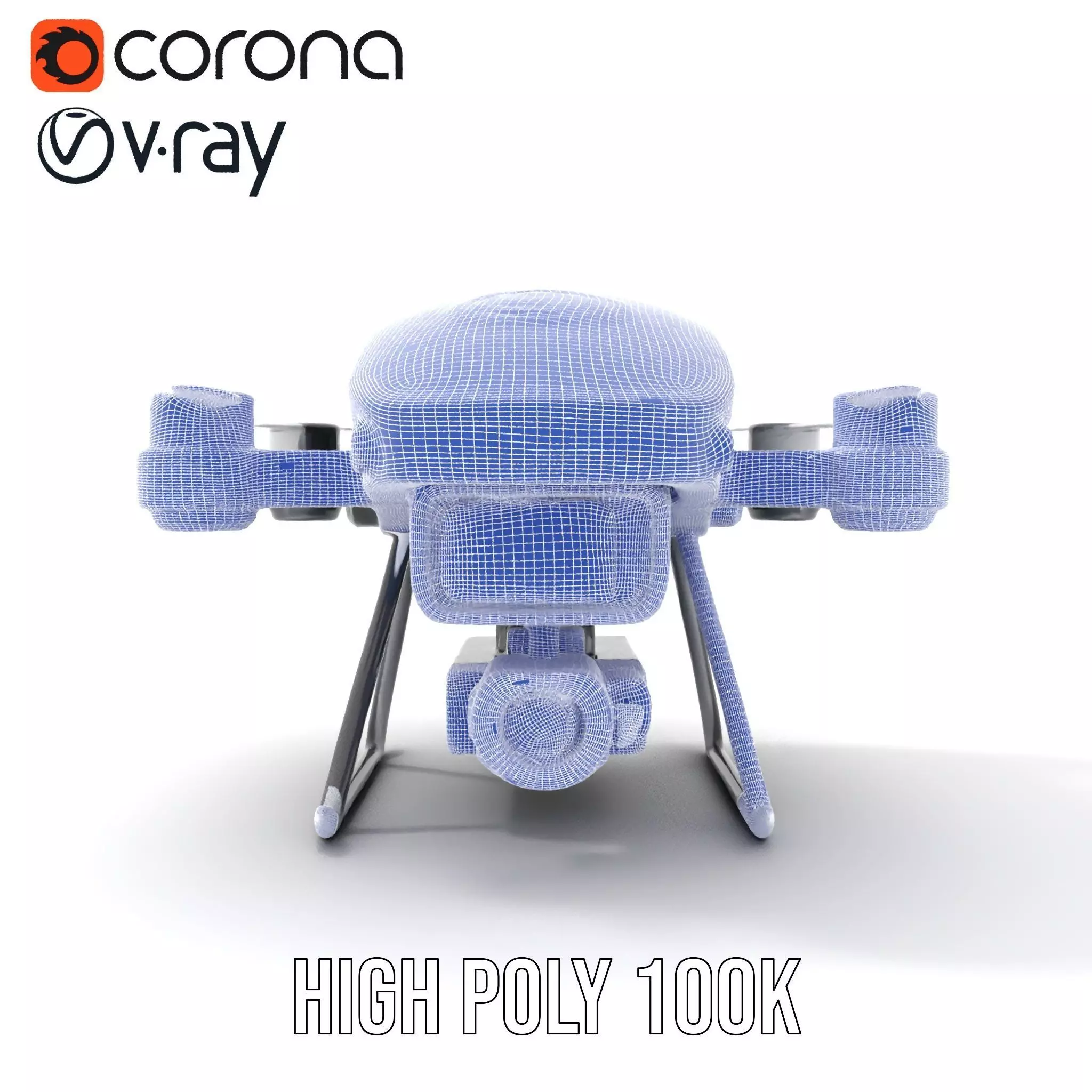 BorderBee Drone Explorer model pack Low-poly 3D model_34