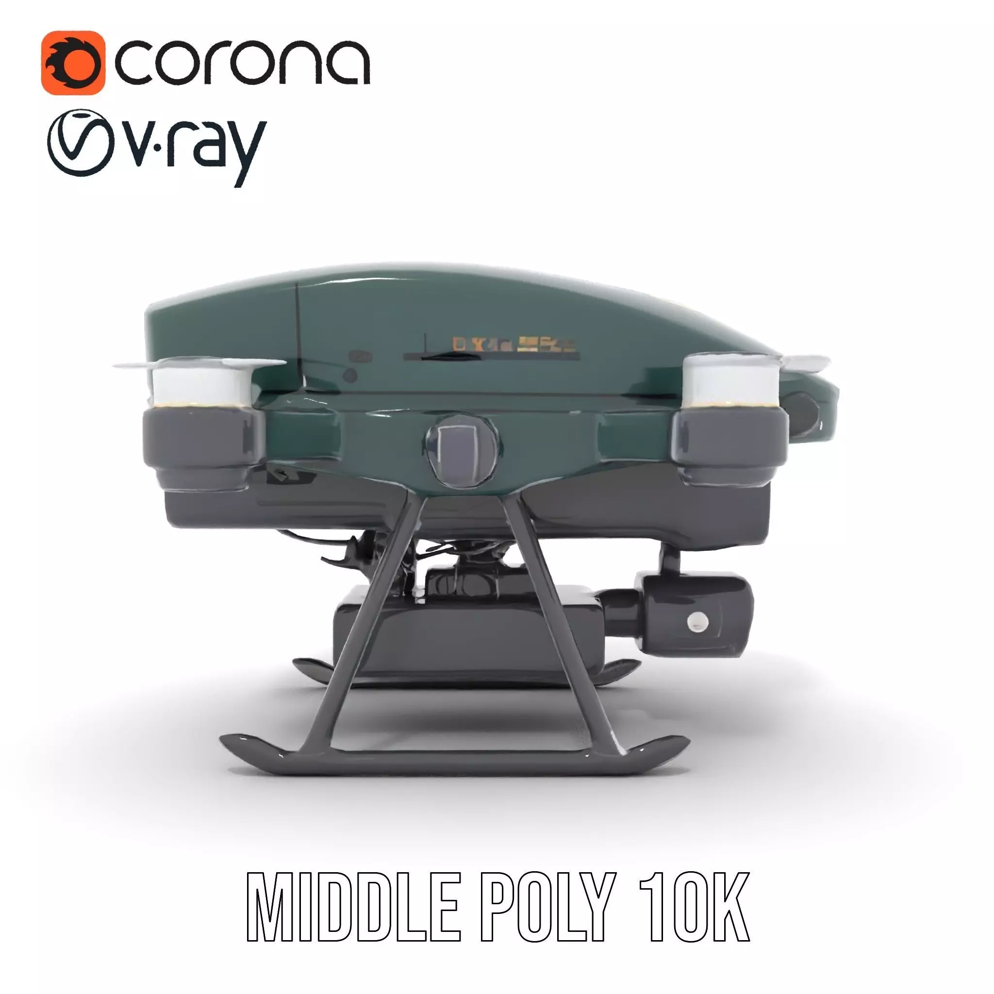 BorderBee Drone Explorer model pack Low-poly 3D model_16