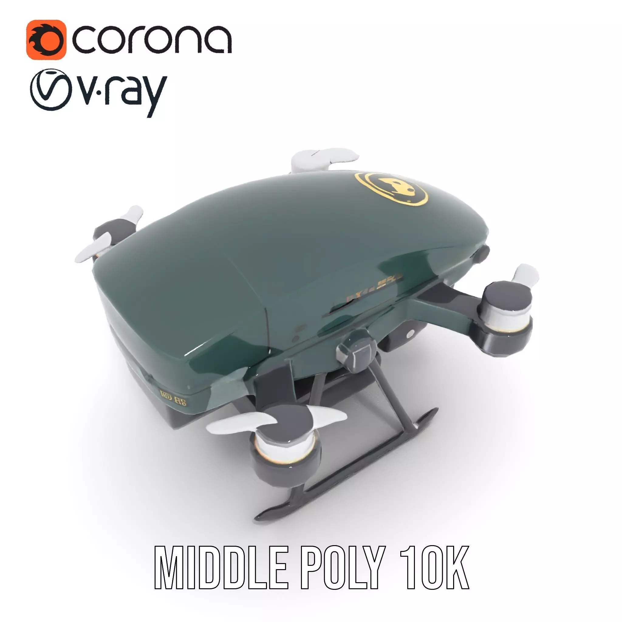 BorderBee Drone Explorer model pack Low-poly 3D model_13