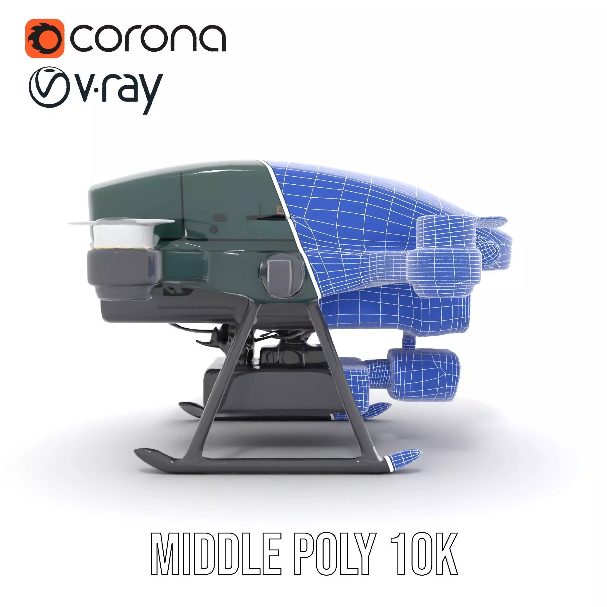 BorderBee Drone Explorer model pack Low-poly 3D model_21