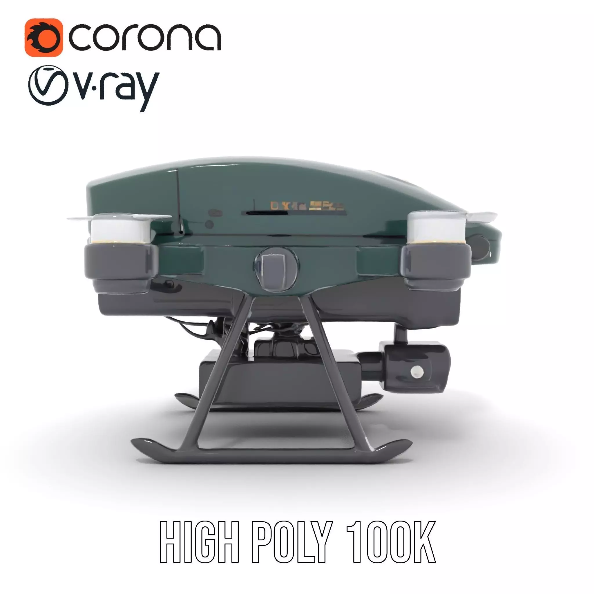 BorderBee Drone Explorer model pack Low-poly 3D model_23