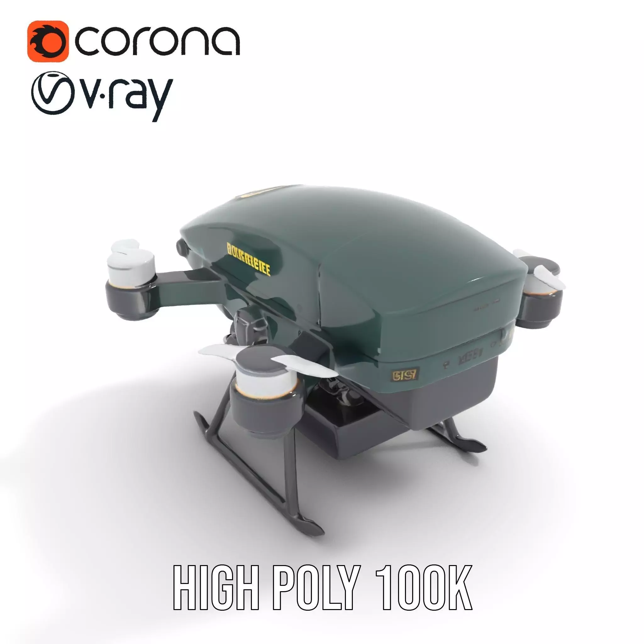 BorderBee Drone Explorer model pack Low-poly 3D model_15