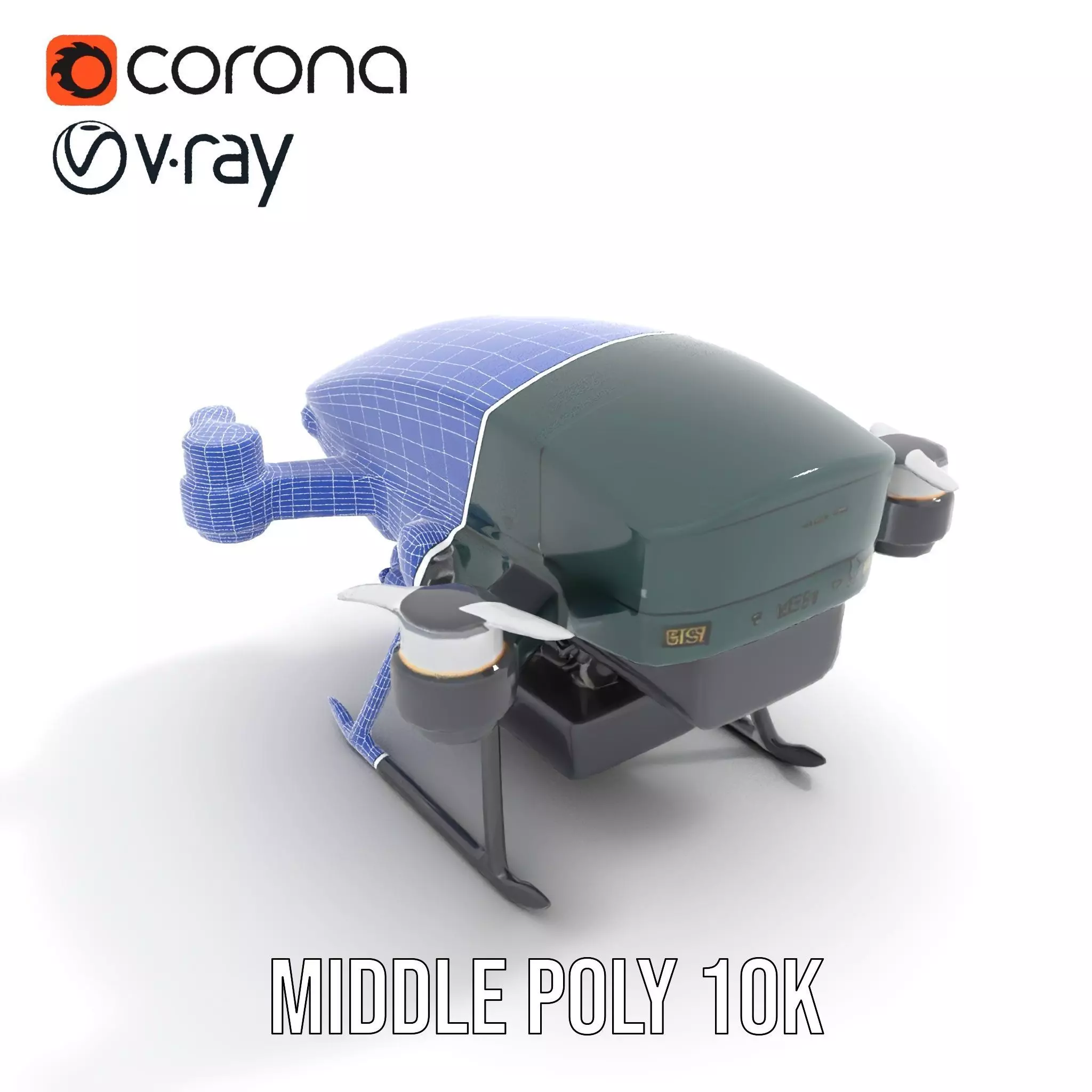 BorderBee Drone Explorer model pack Low-poly 3D model_18