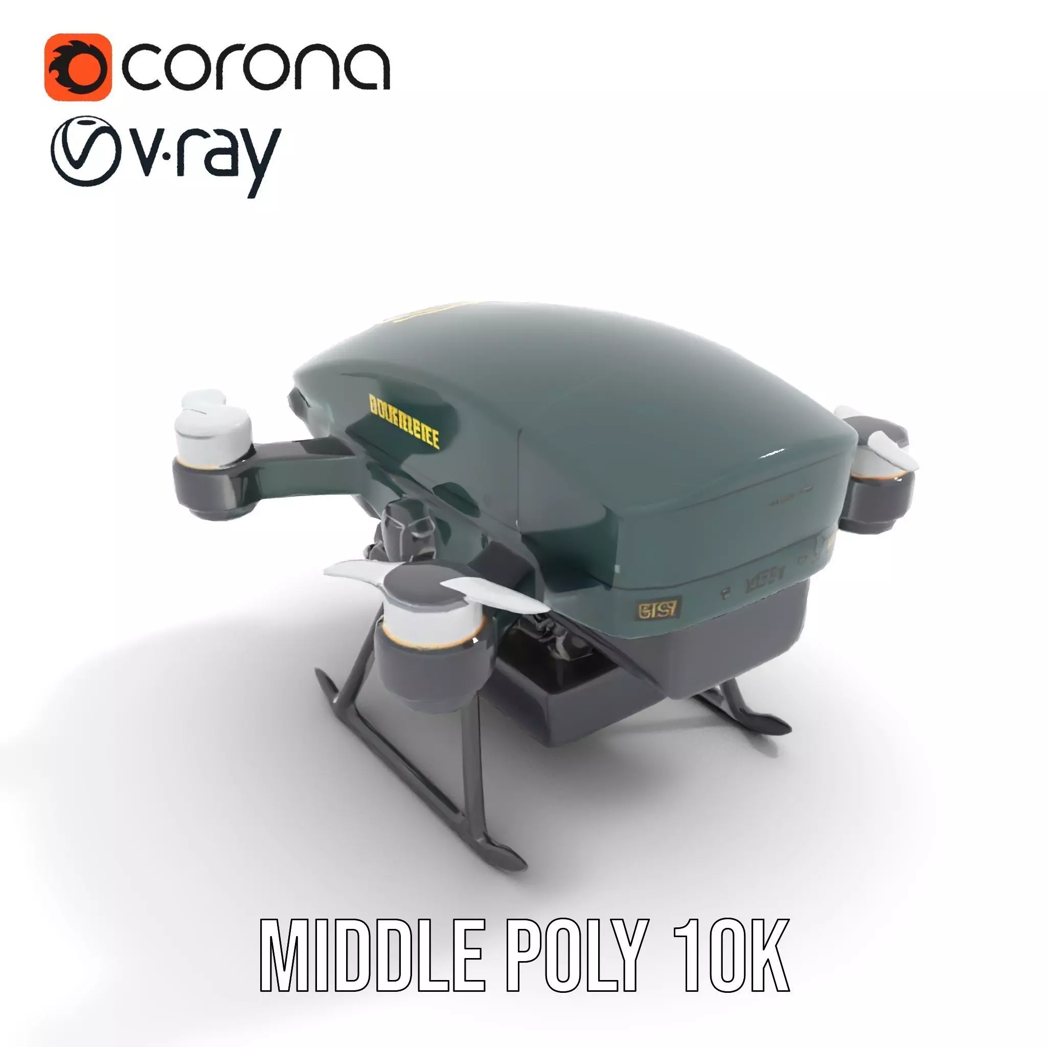 BorderBee Drone Explorer model pack Low-poly 3D model_11