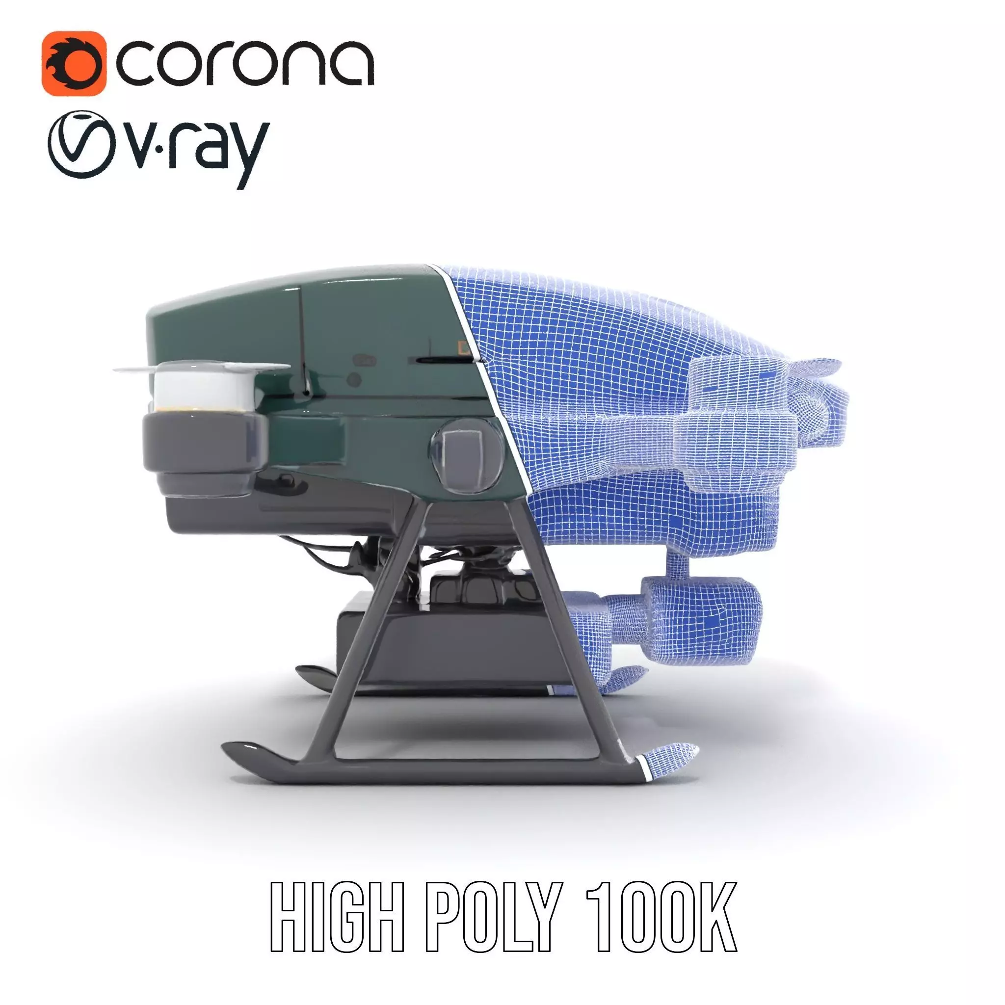 BorderBee Drone Explorer model pack Low-poly 3D model_33