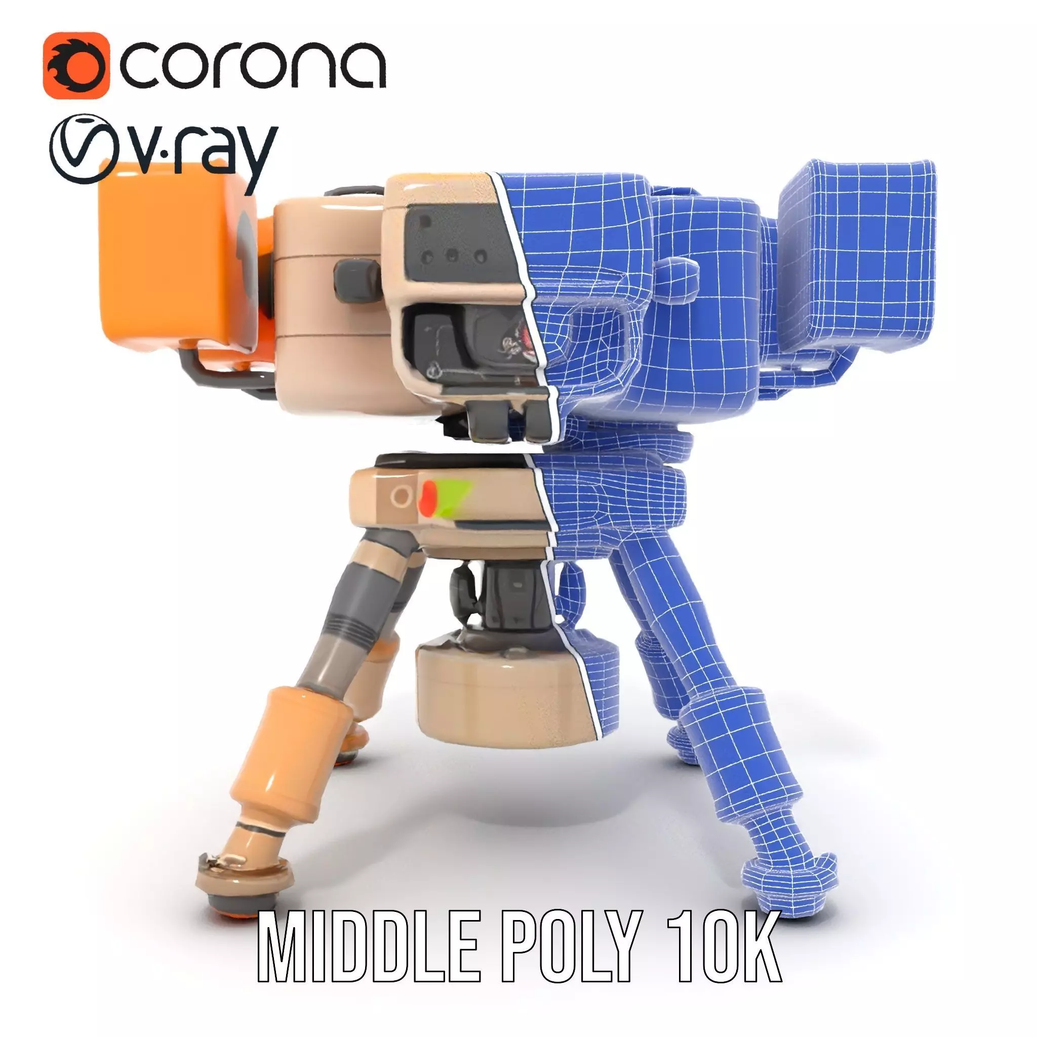 Desert Exploration Drone model pack Low-poly 3D model_18