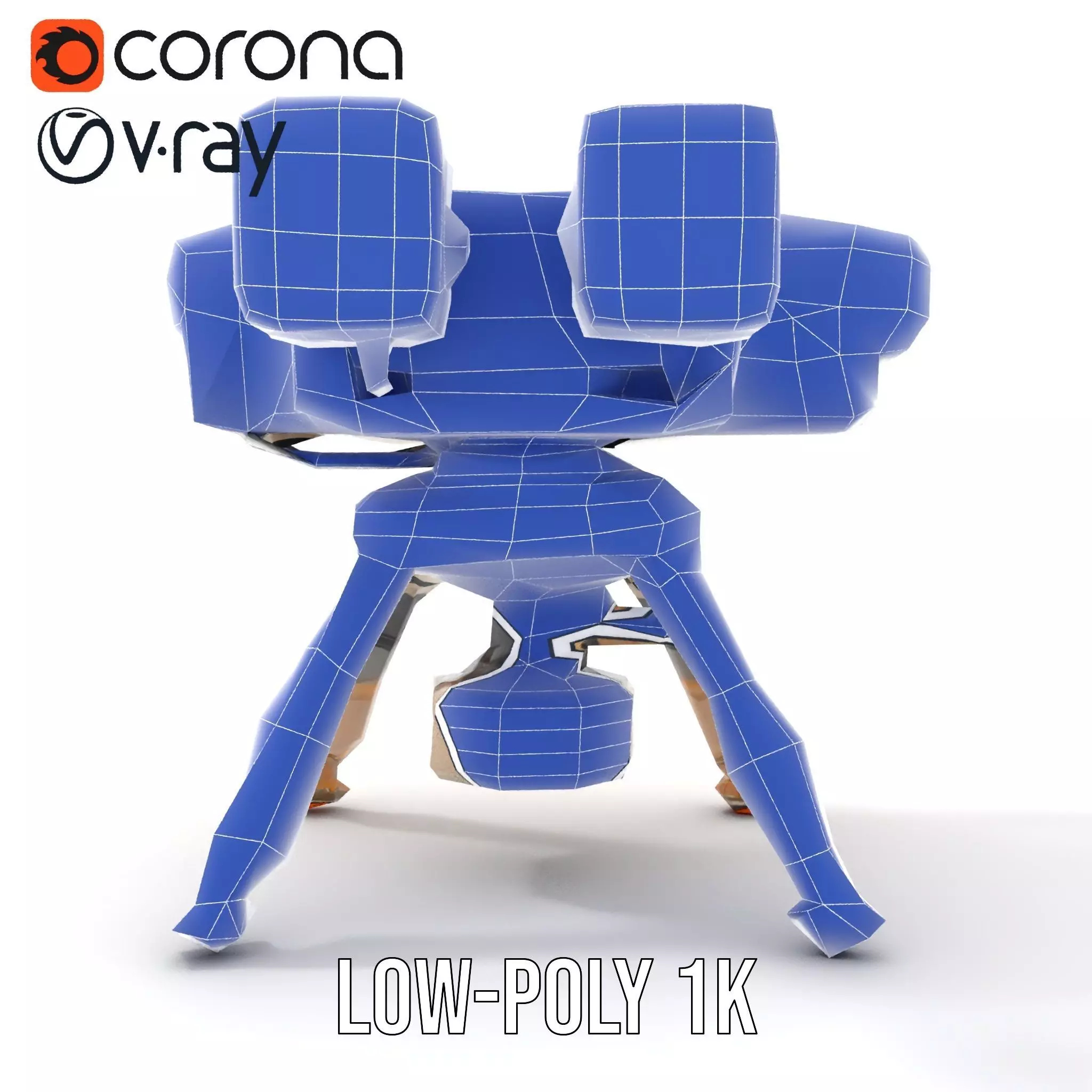 Desert Exploration Drone model pack Low-poly 3D model_16