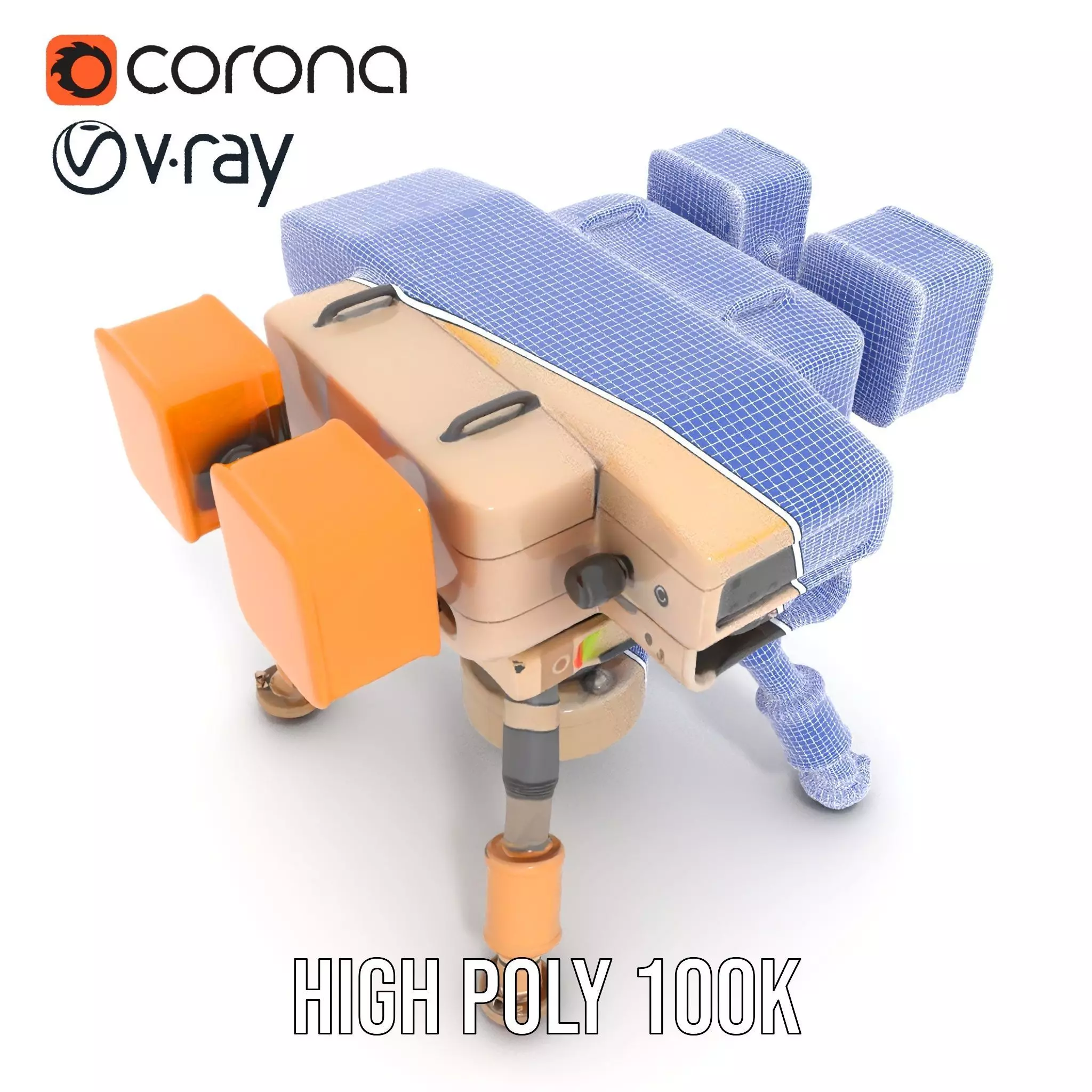 Desert Exploration Drone model pack Low-poly 3D model_25