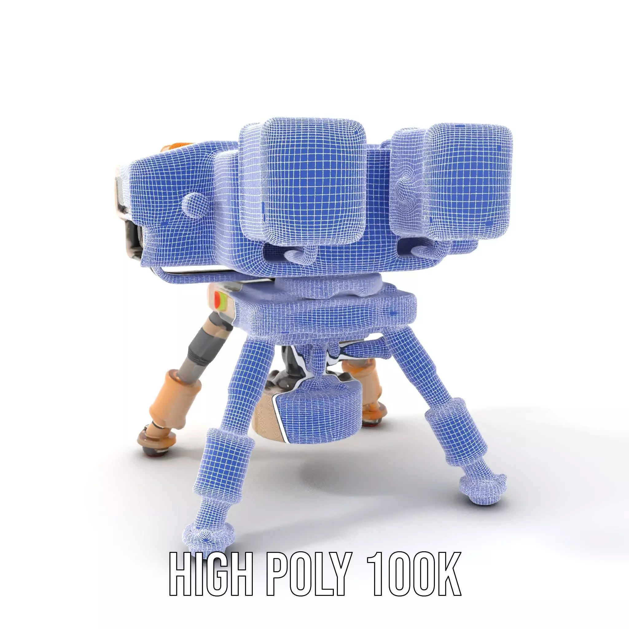 Desert Exploration Drone model pack Low-poly 3D model_4