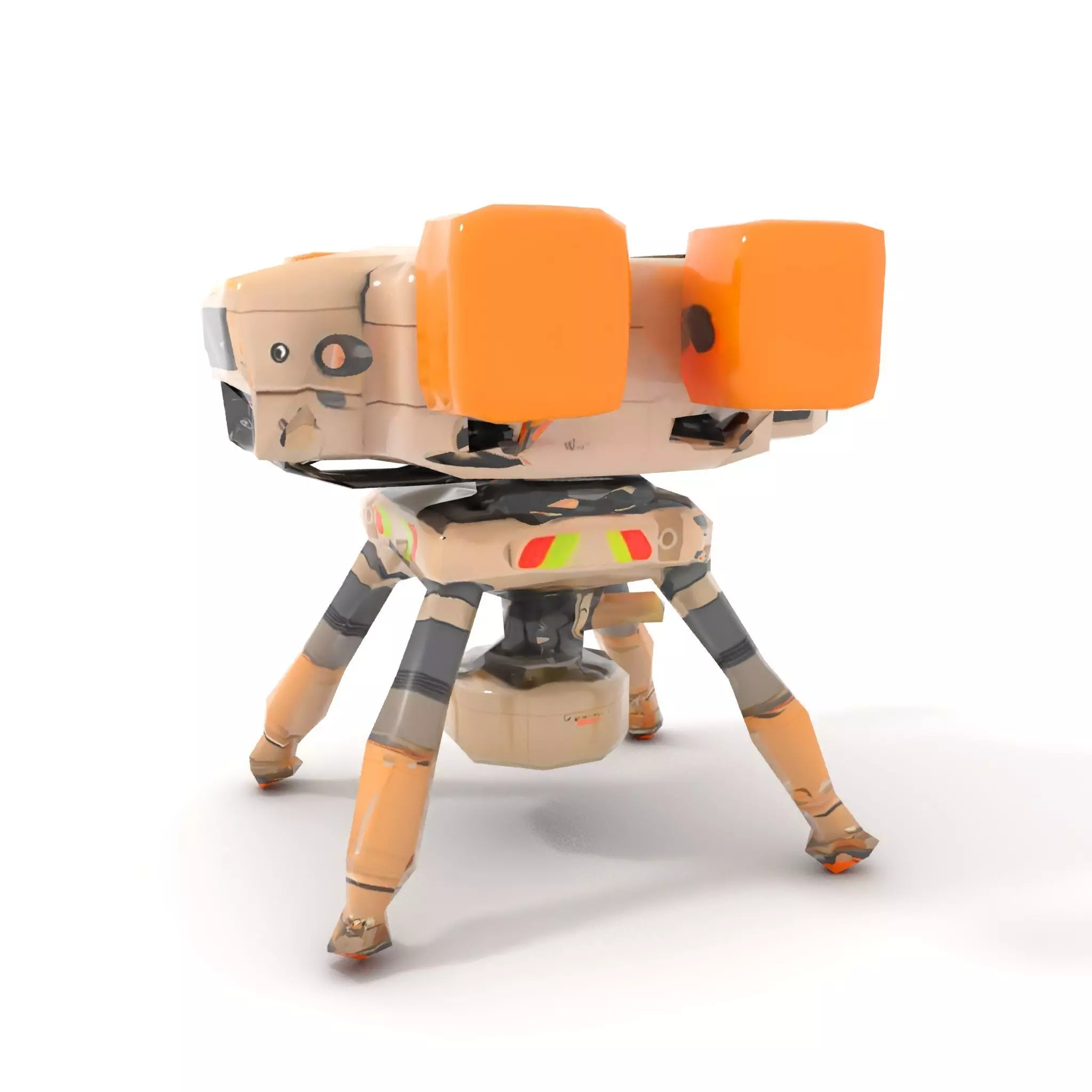 Desert Exploration Drone model pack Low-poly 3D model_7