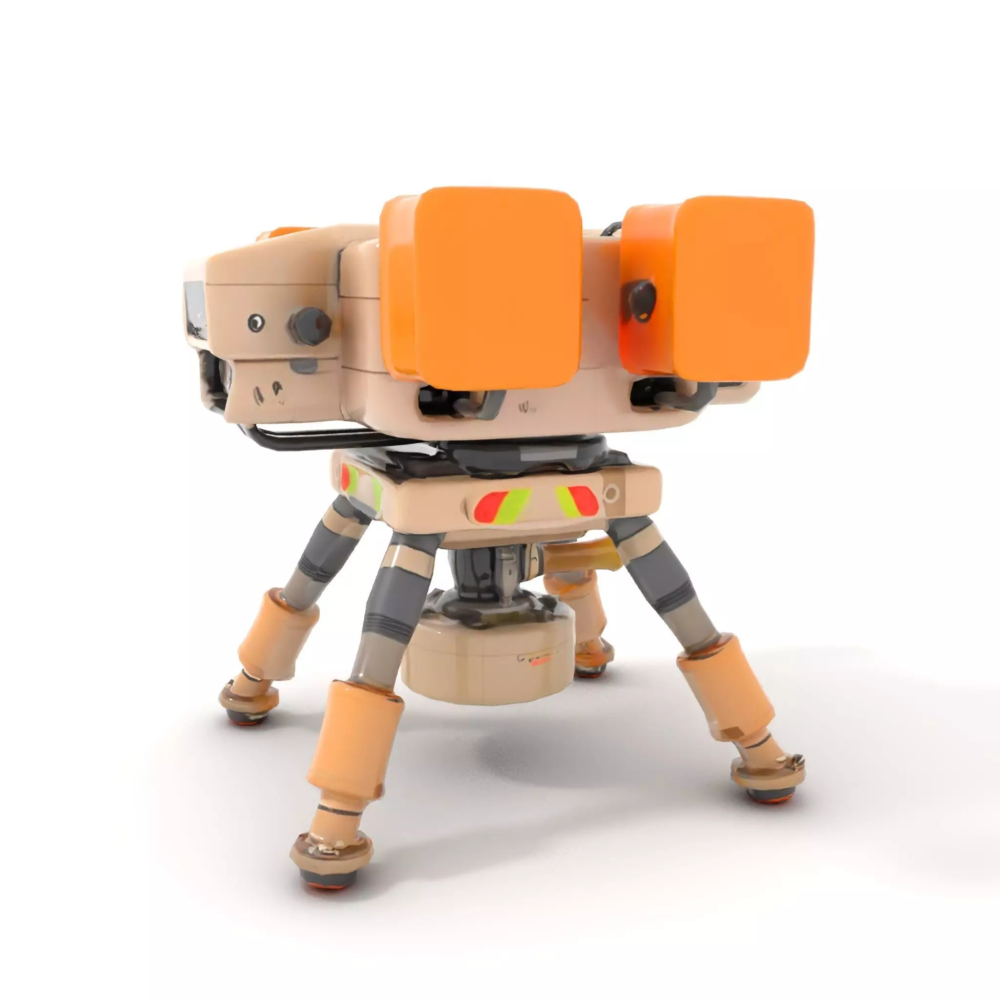 Desert Exploration Drone model pack Low-poly 3D model_11