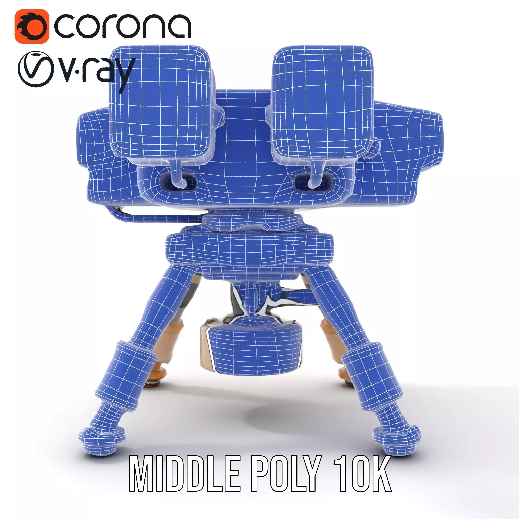 Desert Exploration Drone model pack Low-poly 3D model_26