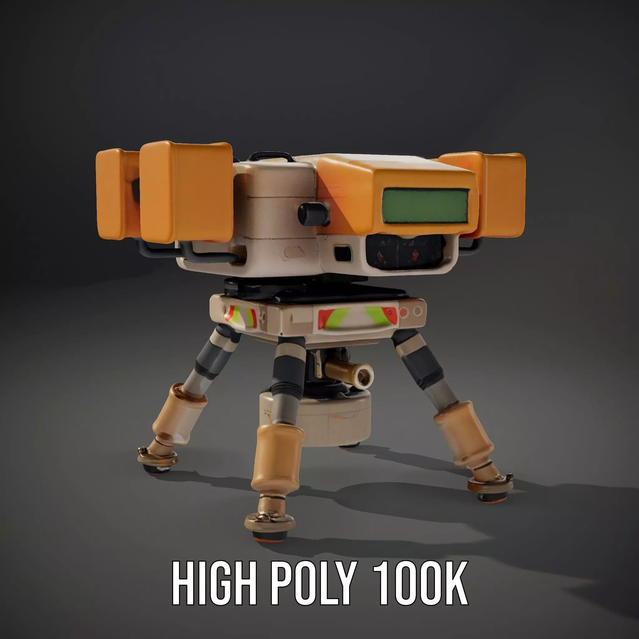 Desert Exploration Drone model pack Low-poly 3D model_10