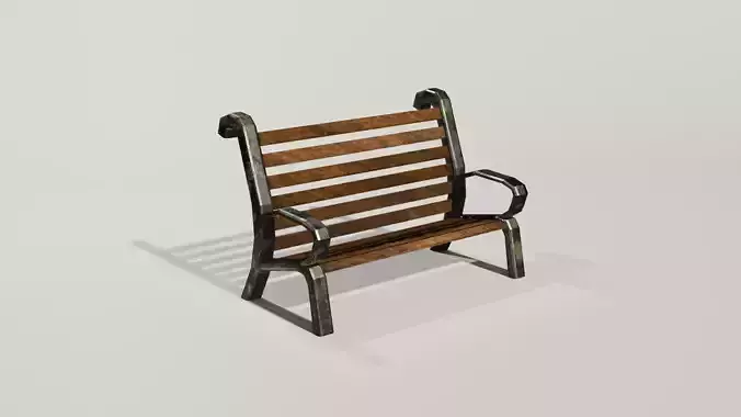 A Rust Lowpoly Bench