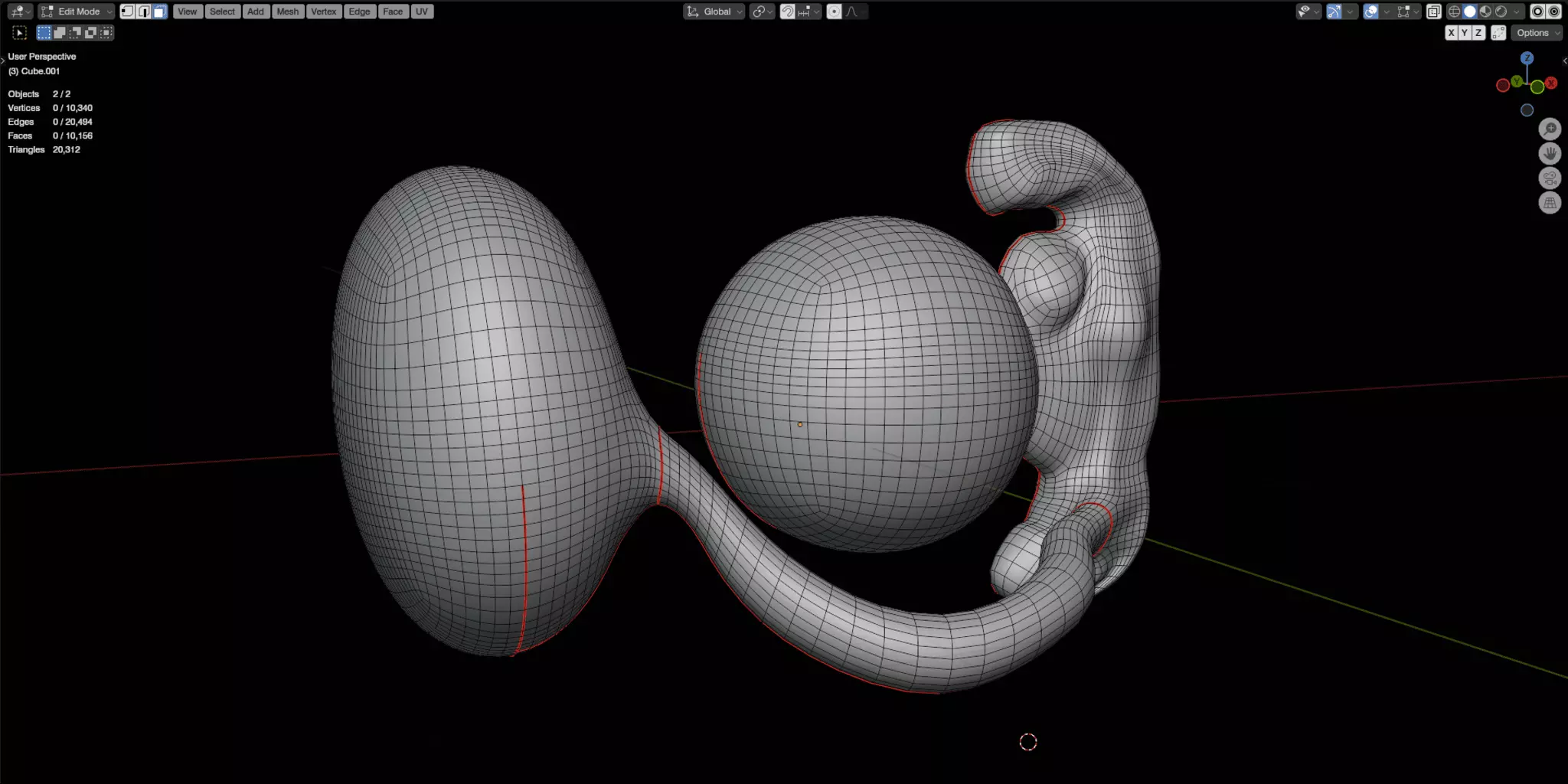 Fetal Development Low-poly 3D model_1
