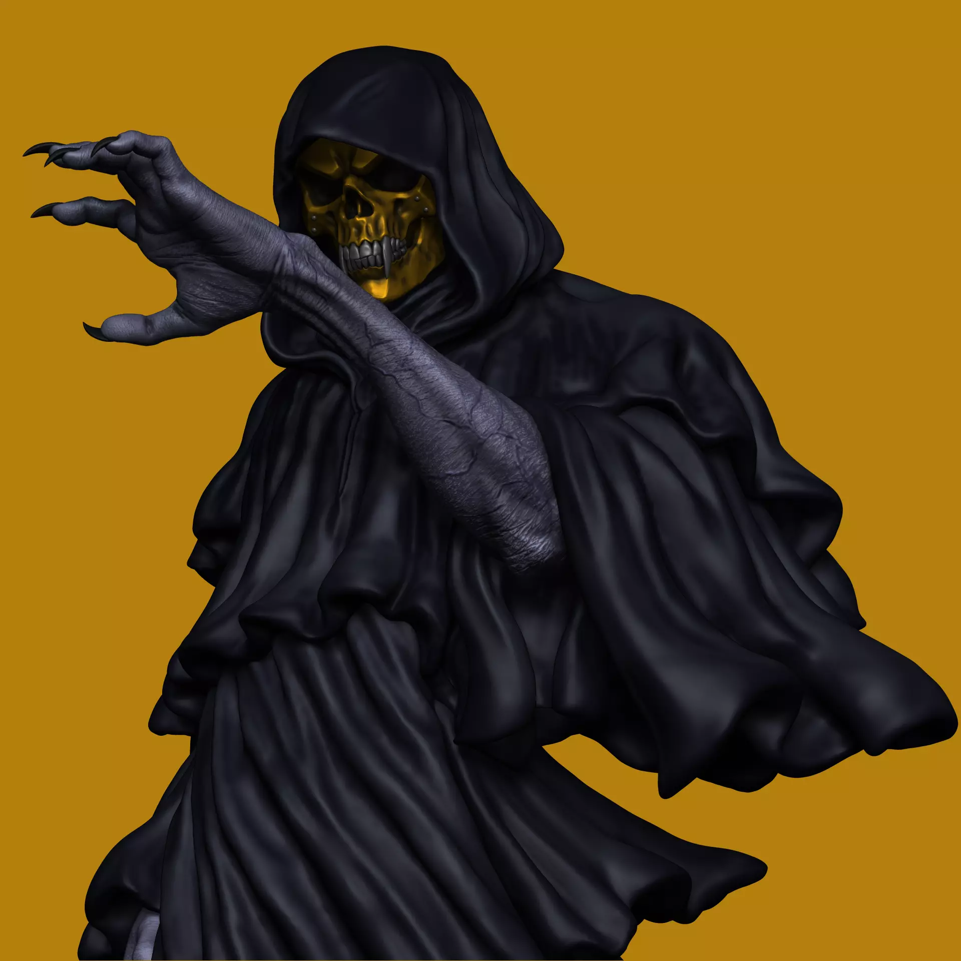 Grim Reaper Dementor - Halloween 3D print model_5