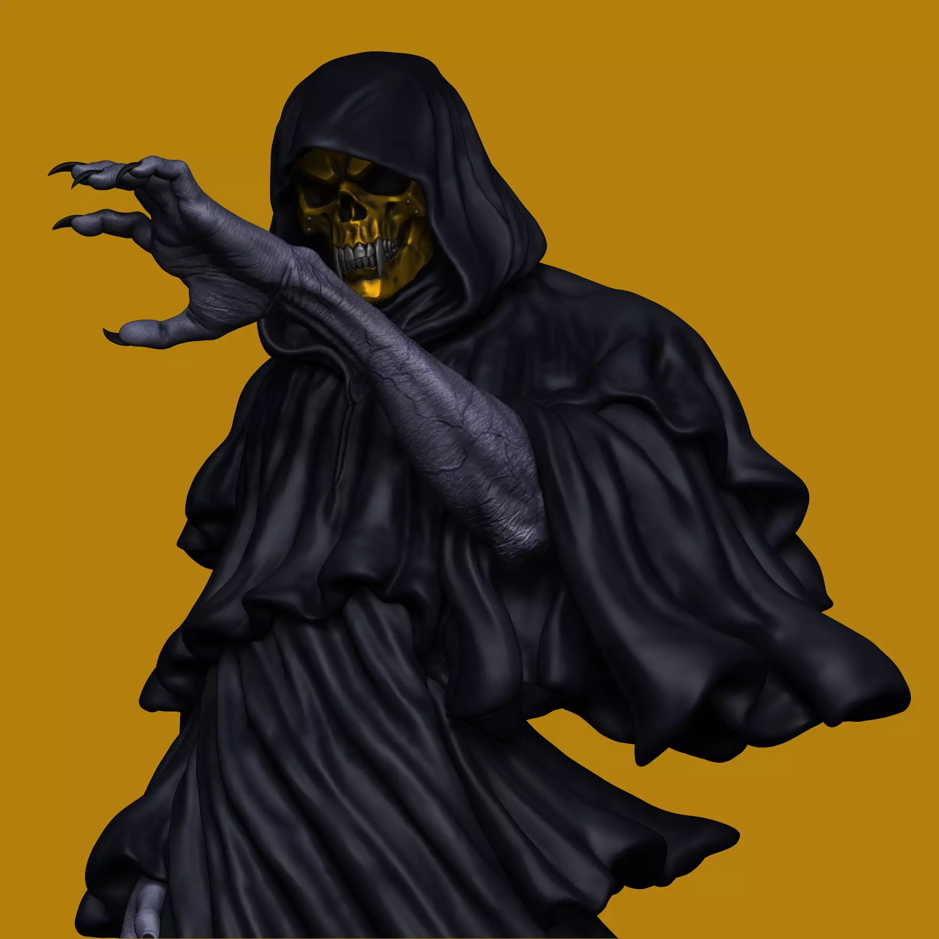 Grim Reaper Dementor - Halloween 3D print model_6