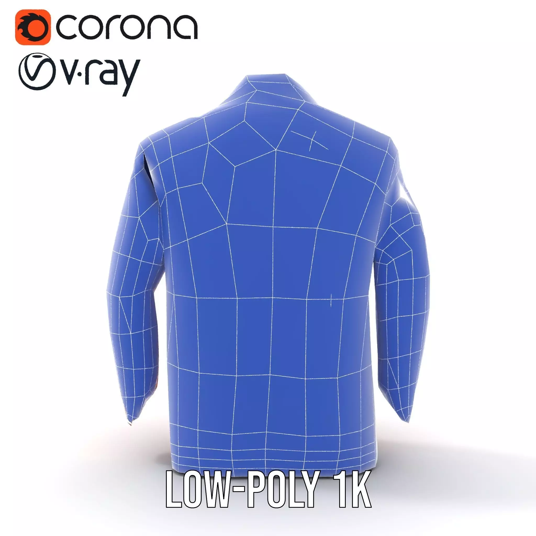 Elegant Orange Robe model pack Low-poly 3D model_30