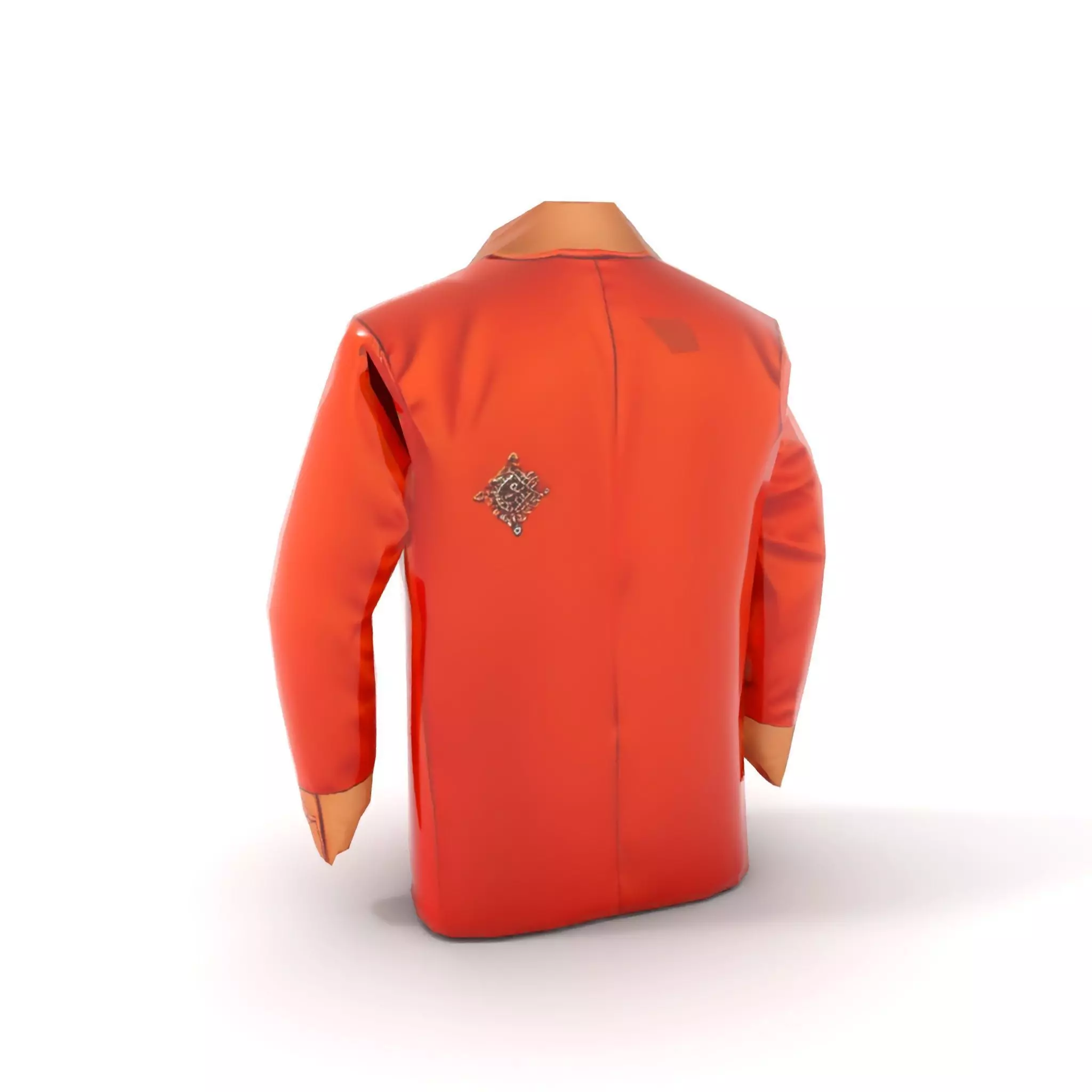 Elegant Orange Robe model pack Low-poly 3D model_7