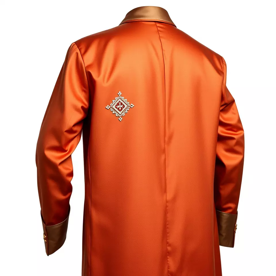 Elegant Orange Robe model pack Low-poly 3D model_2