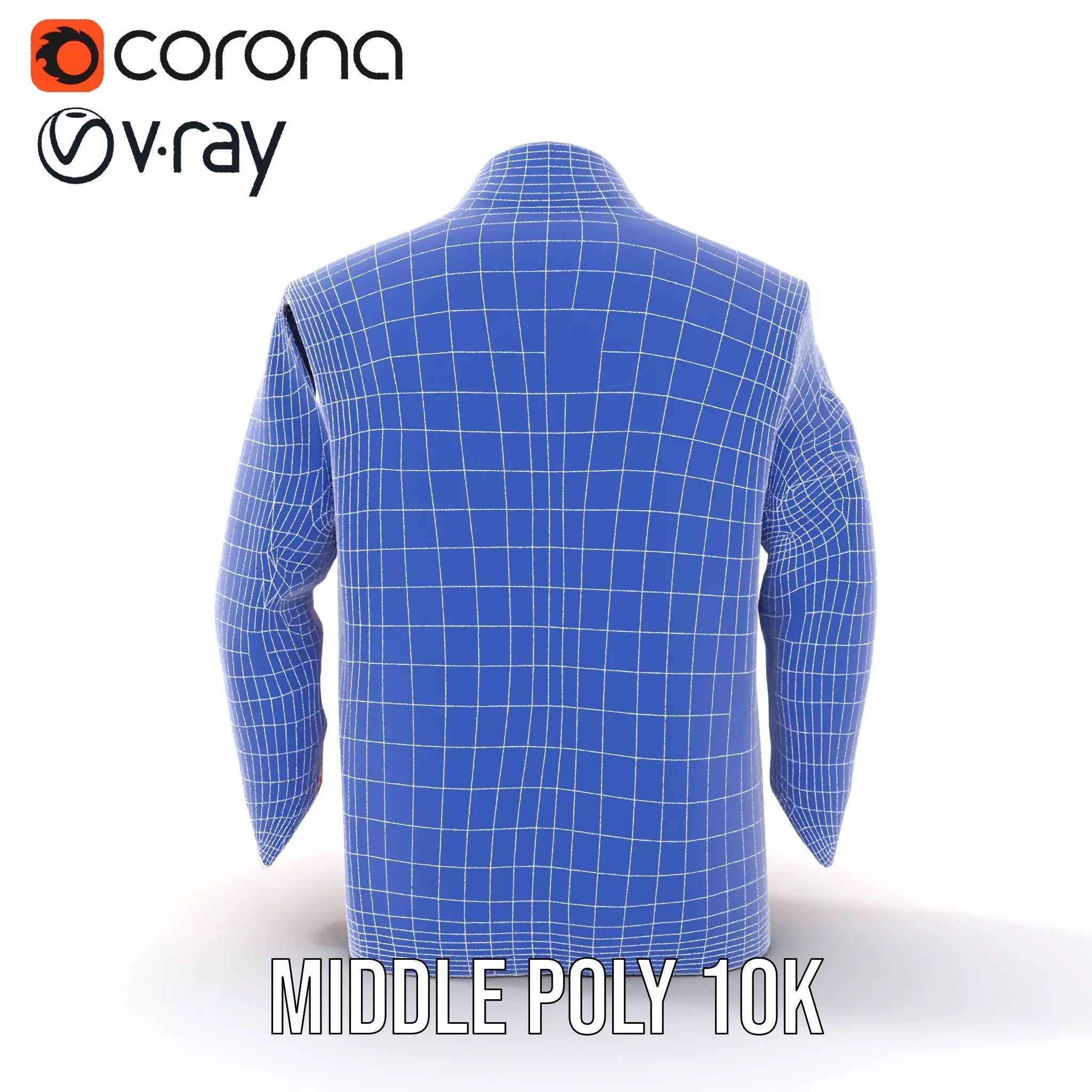 Elegant Orange Robe model pack Low-poly 3D model_21