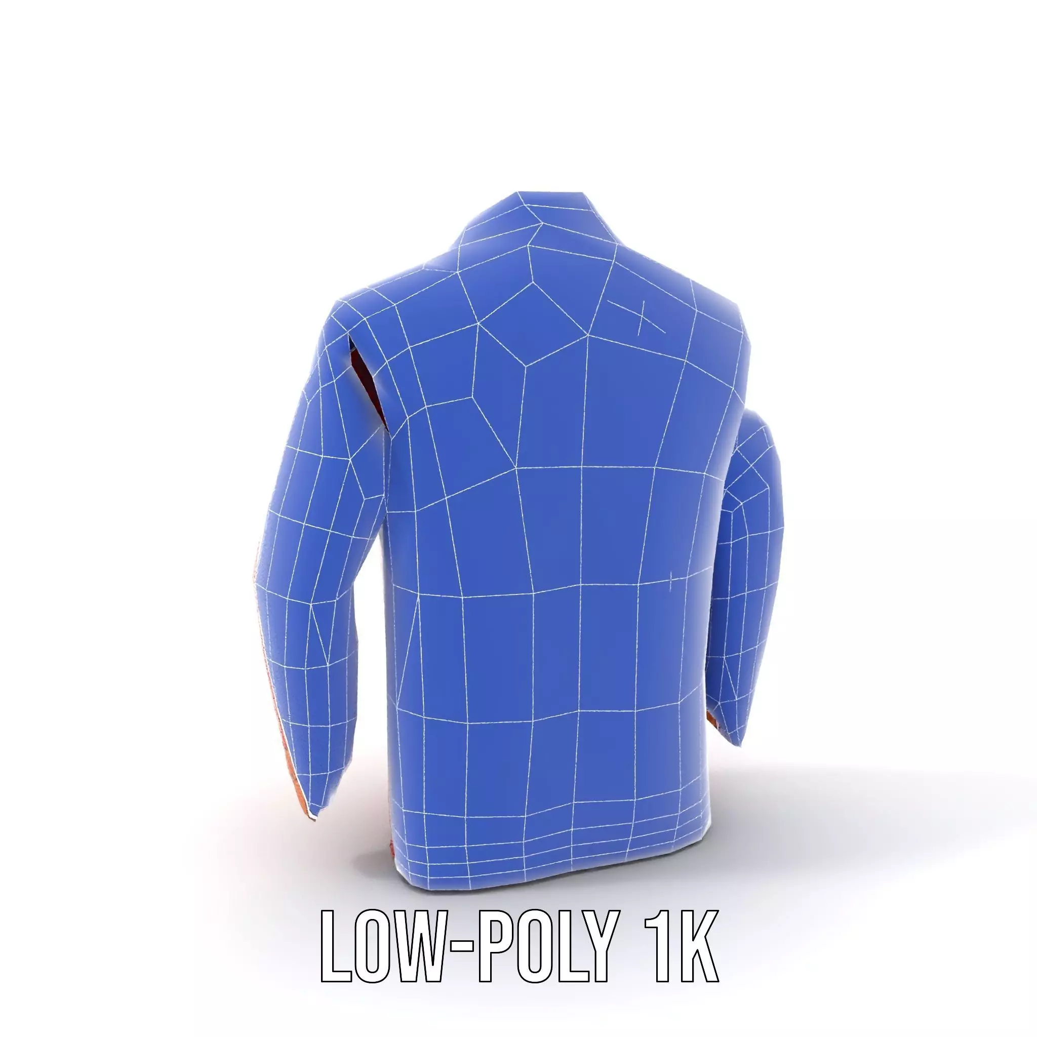 Elegant Orange Robe model pack Low-poly 3D model_22