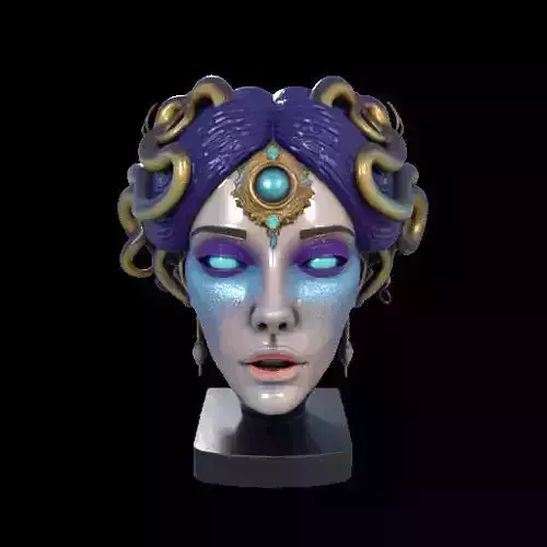 2234  Medusa Gorgon Head 3D Model  magic