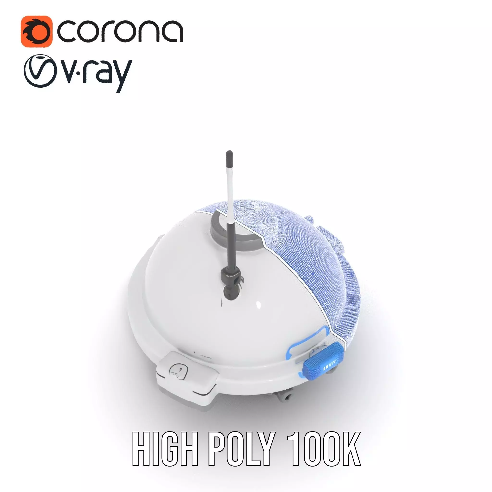 Futuristic Surveillance Drone model pack Low-poly 3D model_32