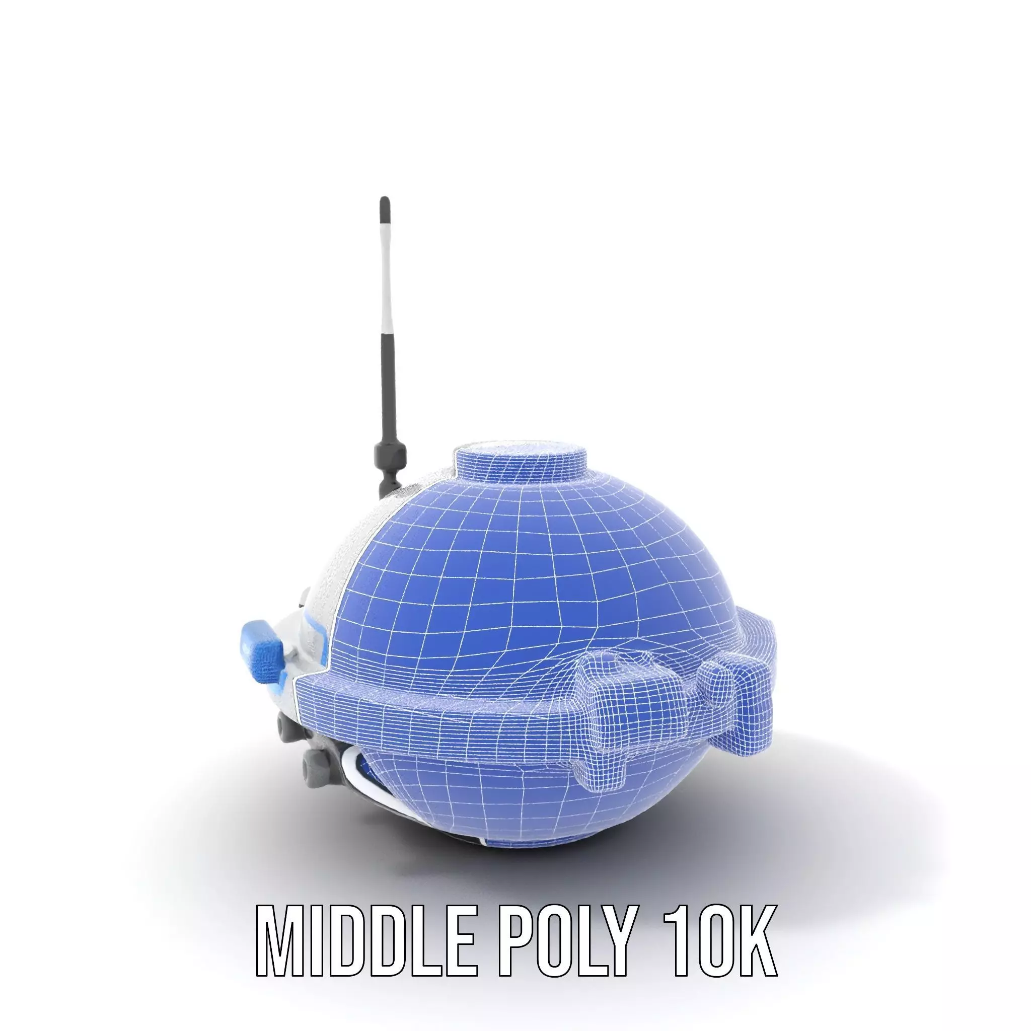 Futuristic Surveillance Drone model pack Low-poly 3D model_13