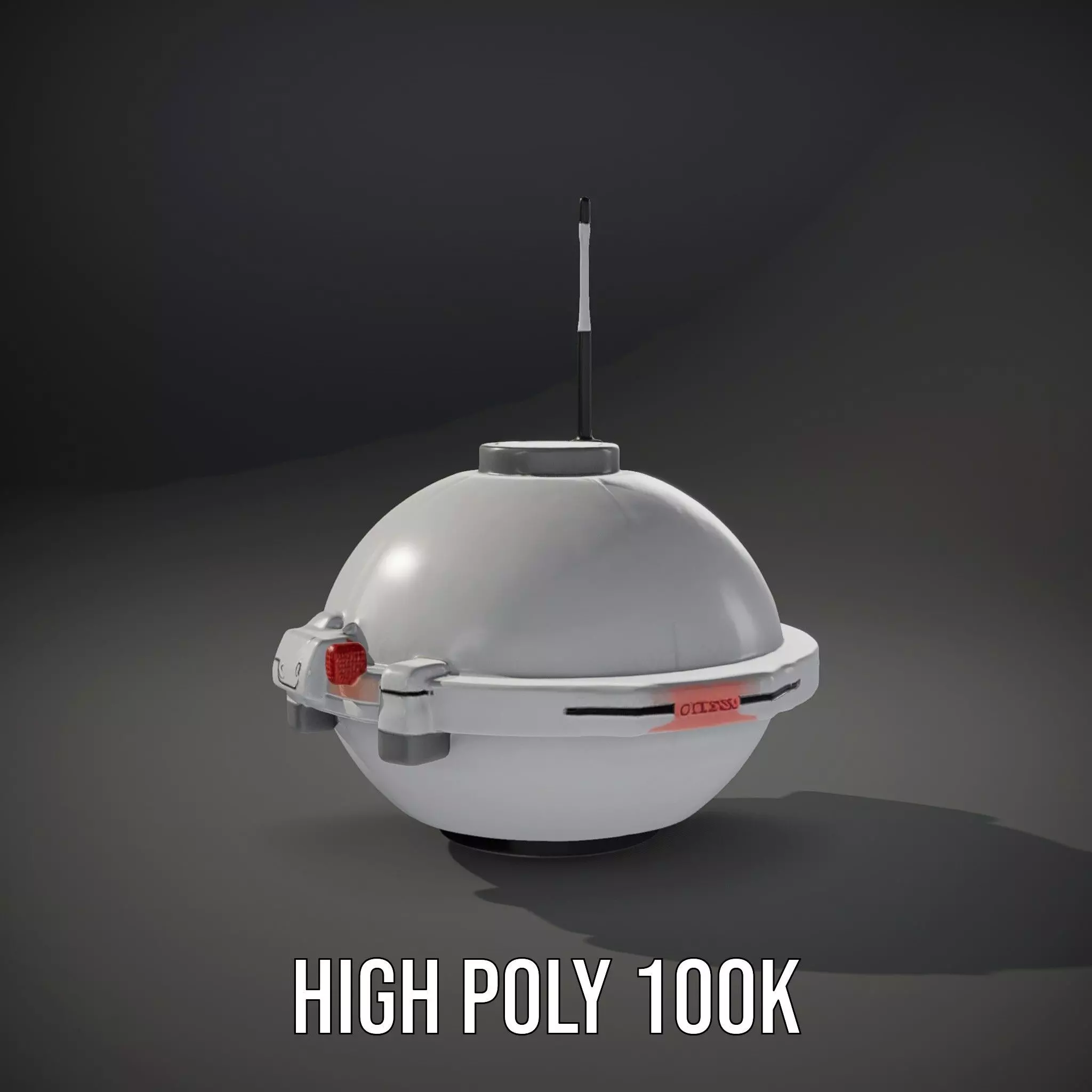Futuristic Surveillance Drone model pack Low-poly 3D model_8
