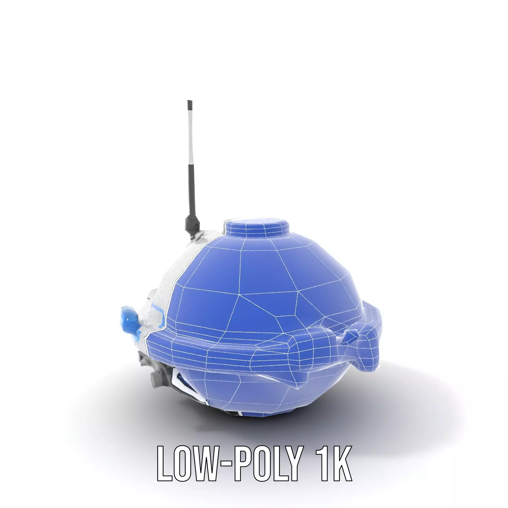 Futuristic Surveillance Drone model pack Low-poly 3D model_7