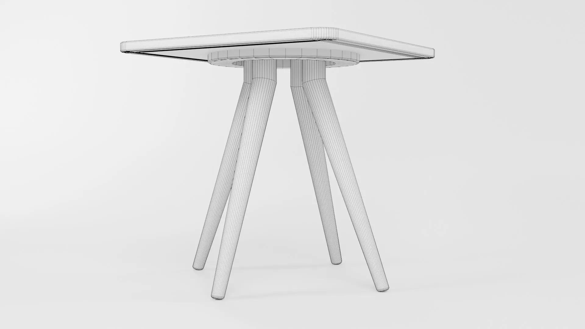 Square Table CG41 3D model_5