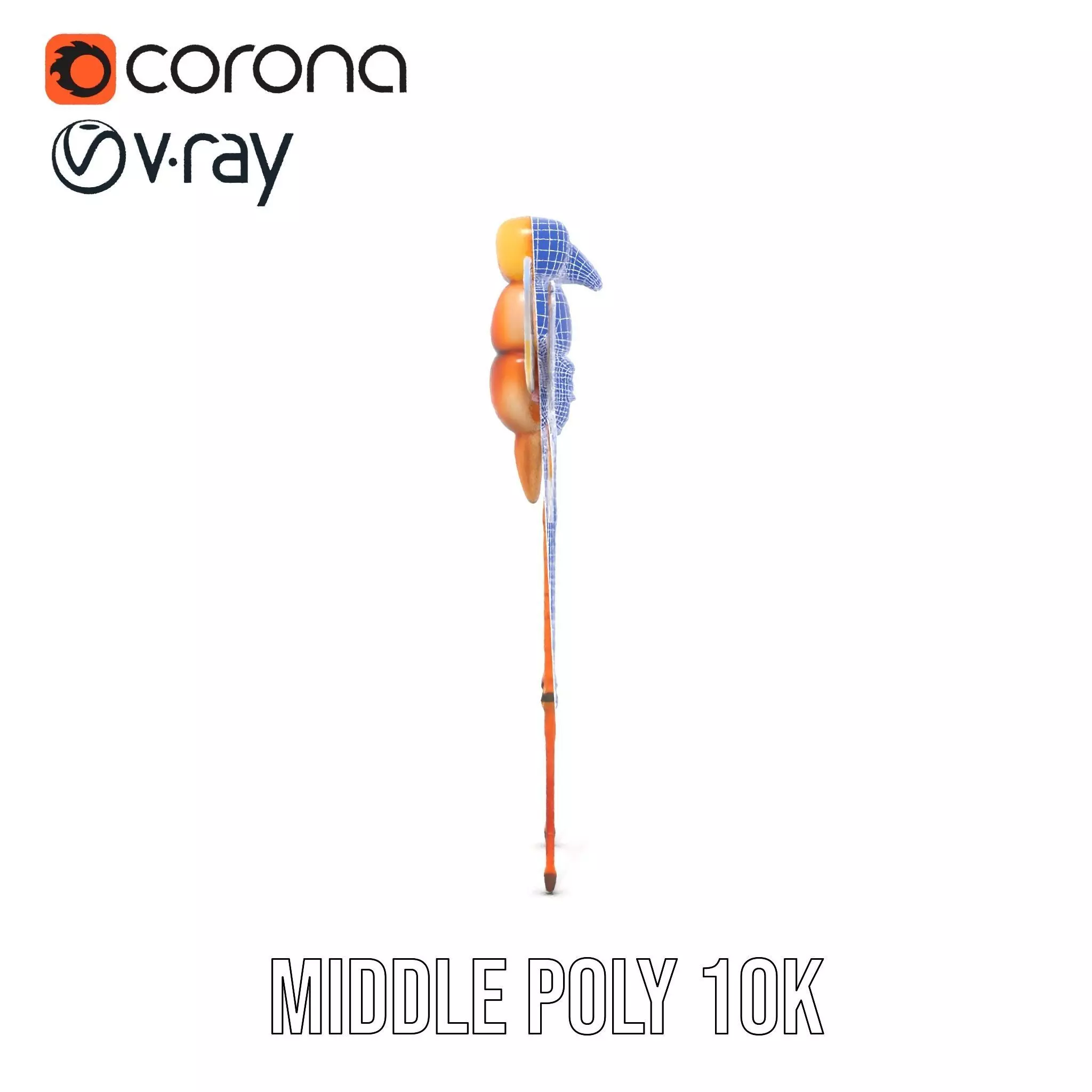 Golden Dragonfly model pack Low-poly 3D model_30