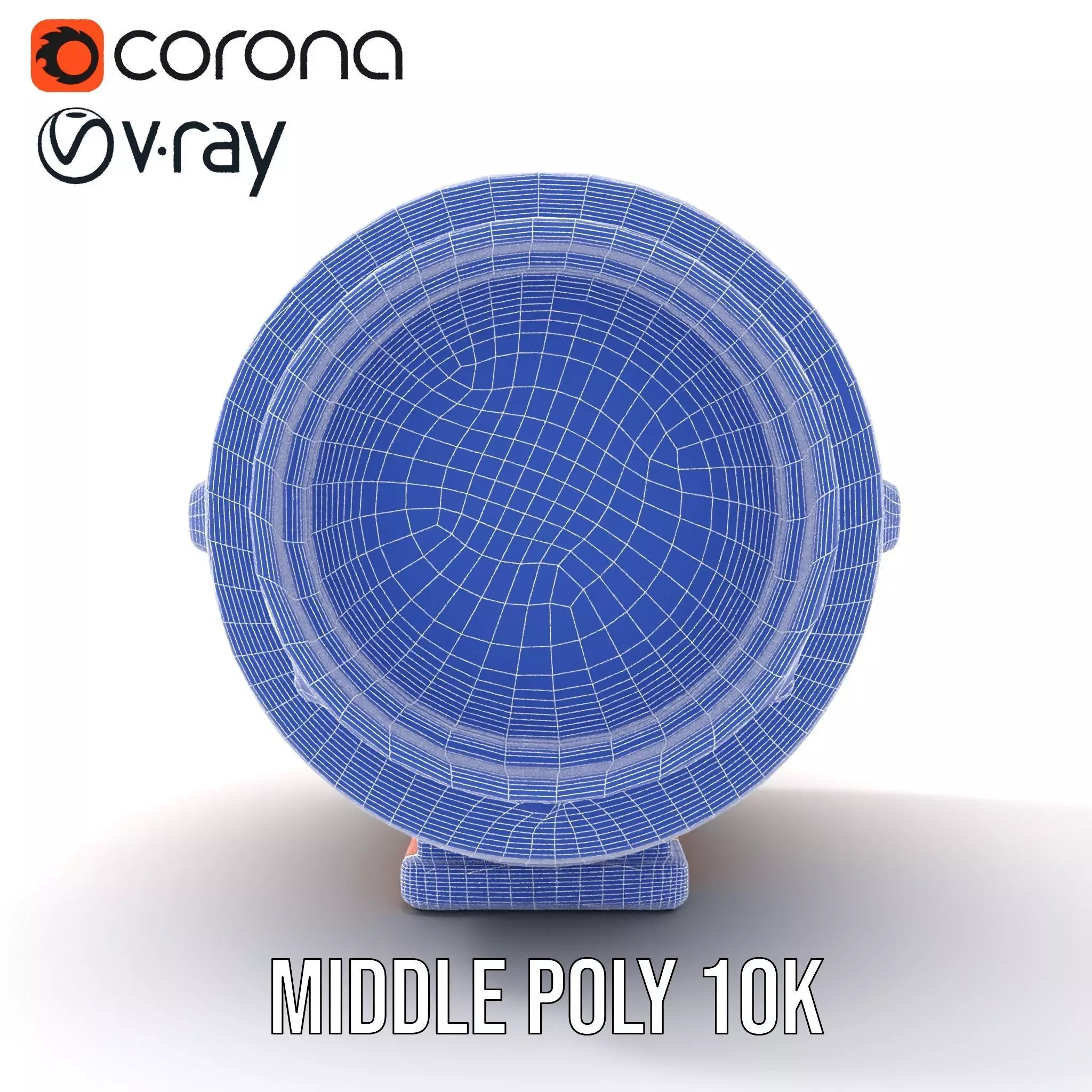 Vibrant Orange Telescope model pack Low-poly 3D model_21