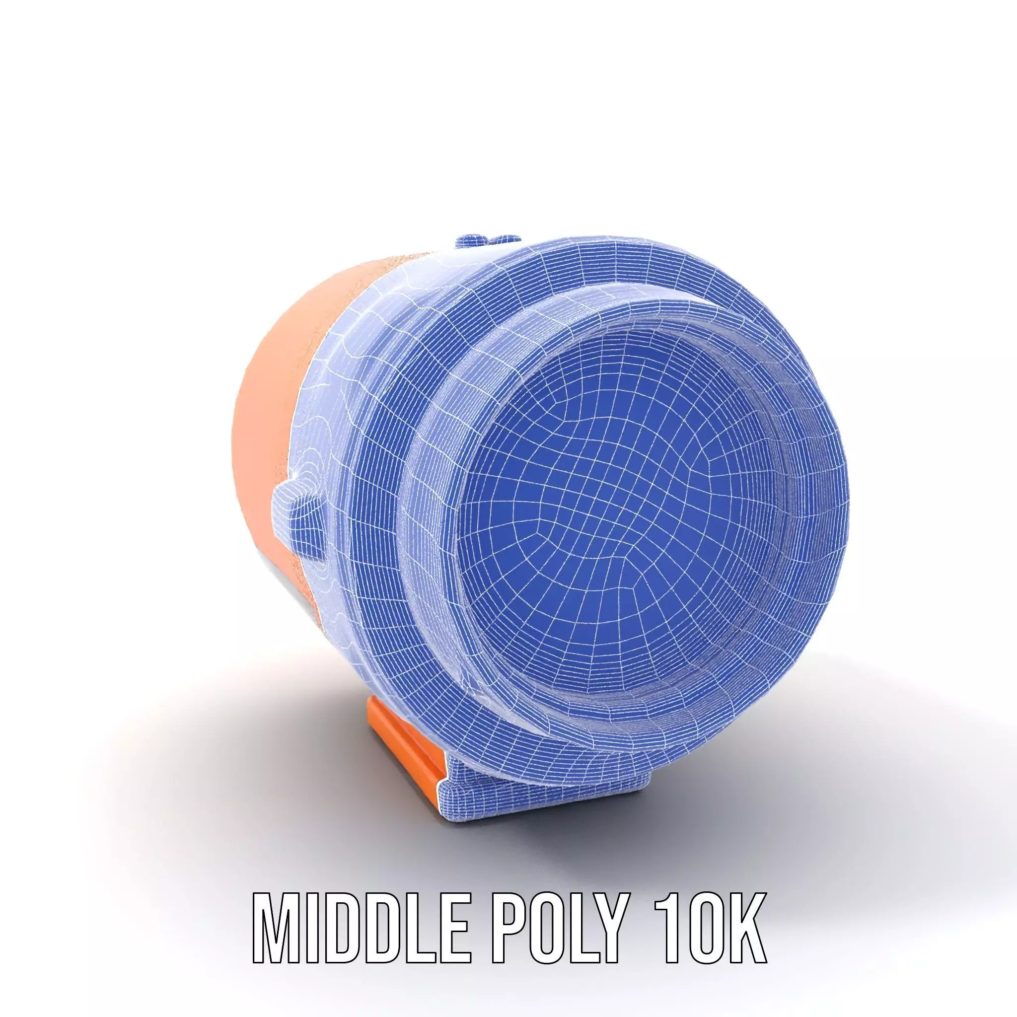Vibrant Orange Telescope model pack Low-poly 3D model_18