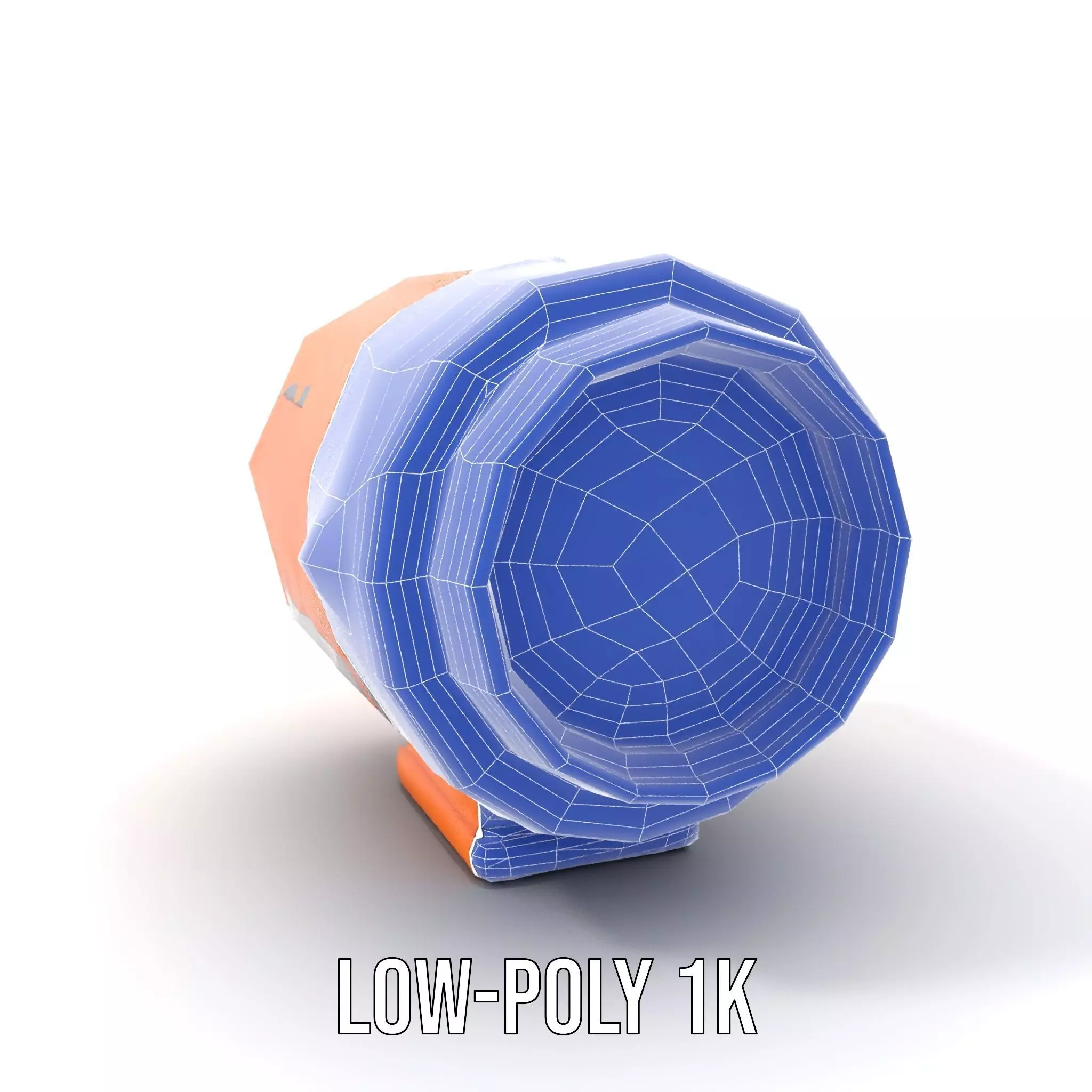 Vibrant Orange Telescope model pack Low-poly 3D model_24