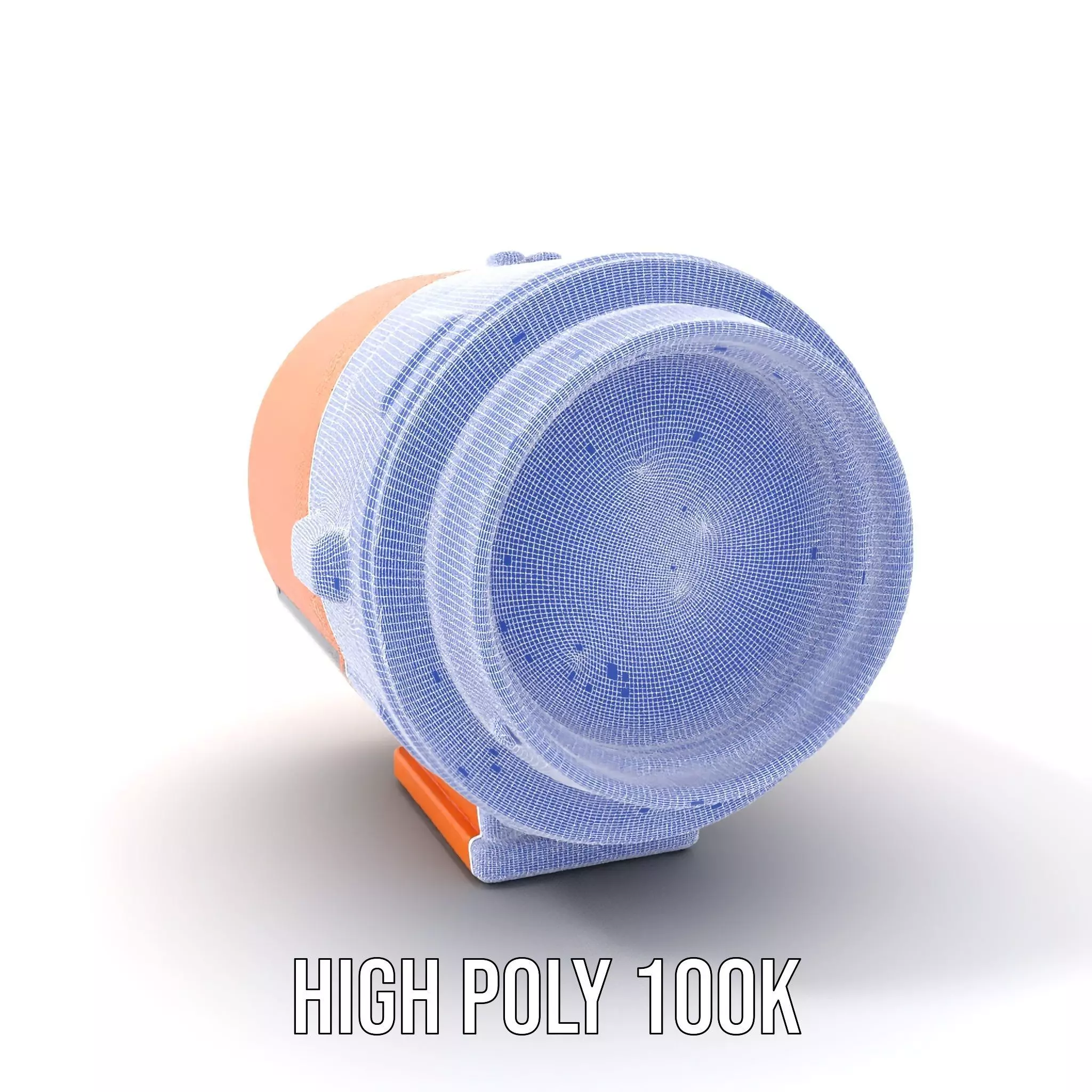 Vibrant Orange Telescope model pack Low-poly 3D model_4