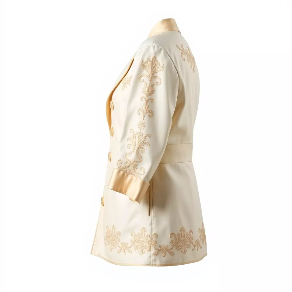 Elegant Embroidered Jacket model pack Low-poly 3D model_2