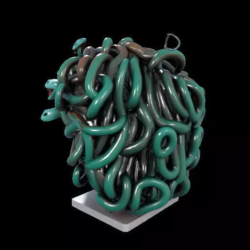 2235  Medusa Gorgon Head 3D Model  magic 3D print model_17
