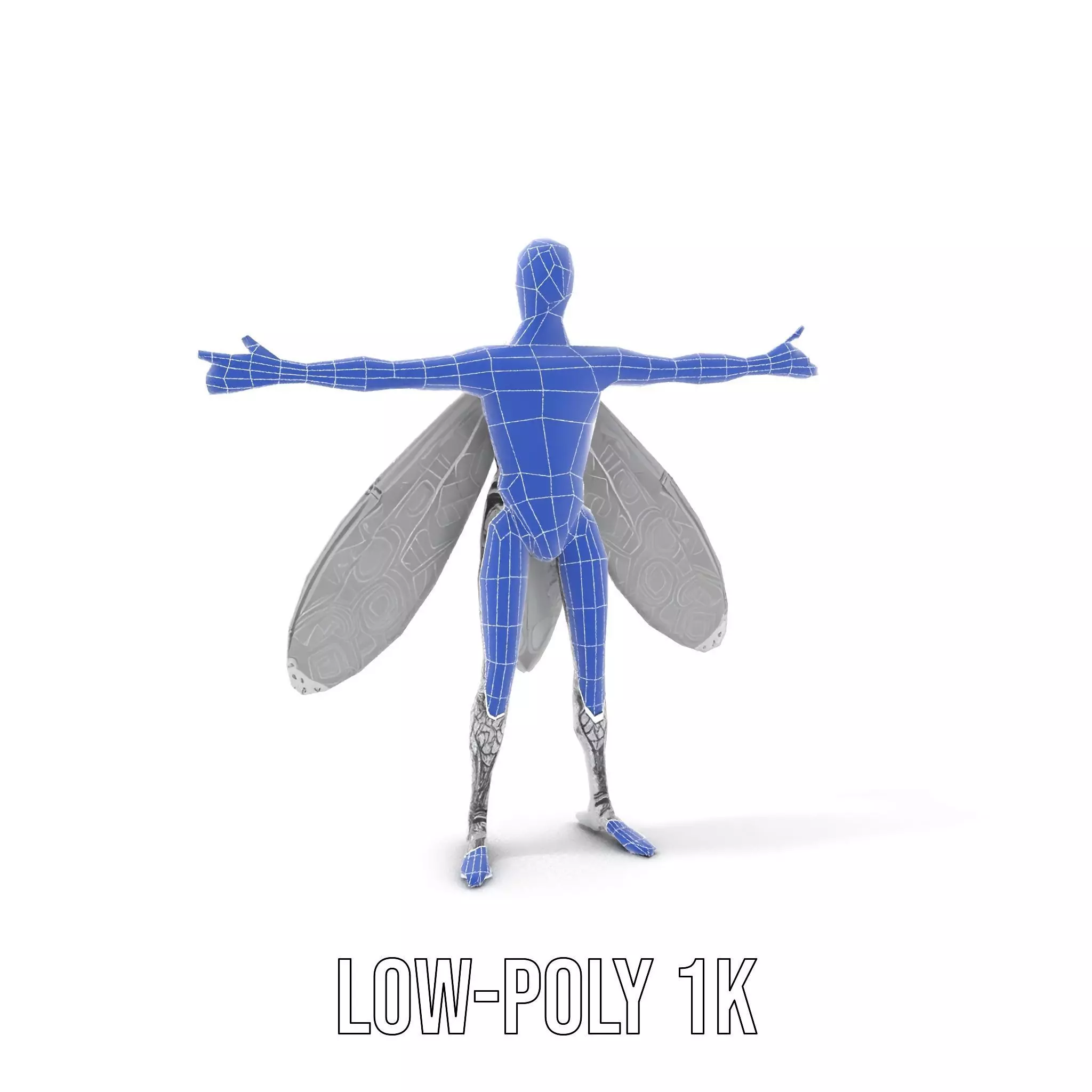 Metallic Insectoid Creature model pack Low-poly 3D model_26