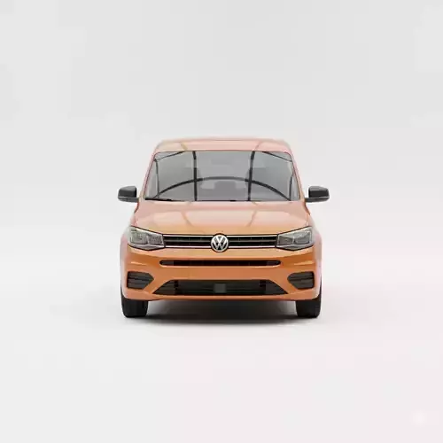 Volkswagen Caddy Fifth Generation Low-poly 3D model 2