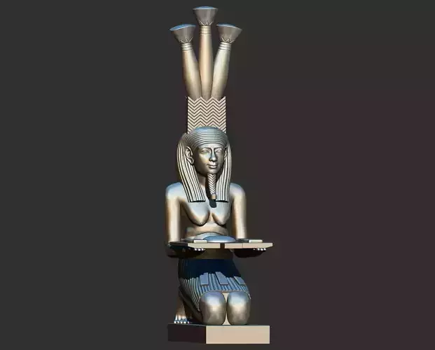 Egyptian Hapi Nile God Statue  3D Printable Model