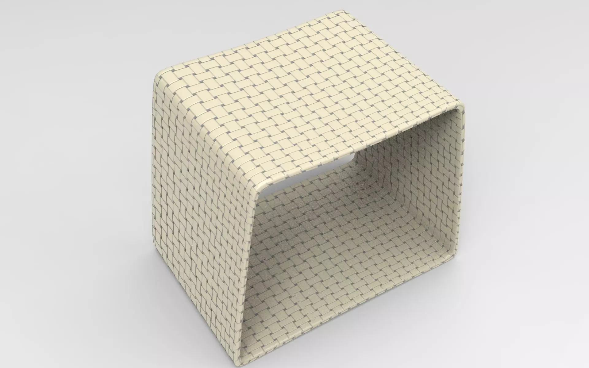 Tonys Stool Low-poly 3D model_1