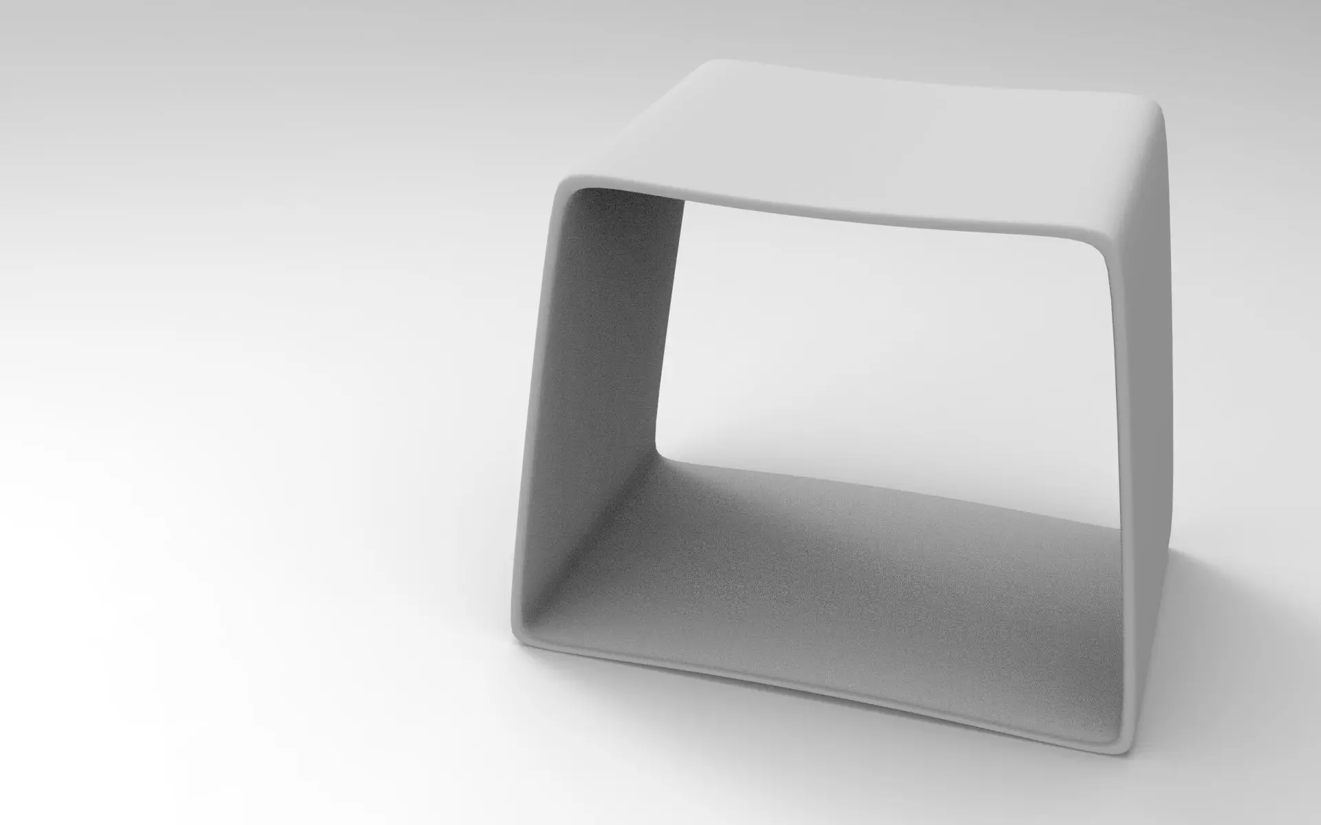 Tonys Stool Low-poly 3D model_8