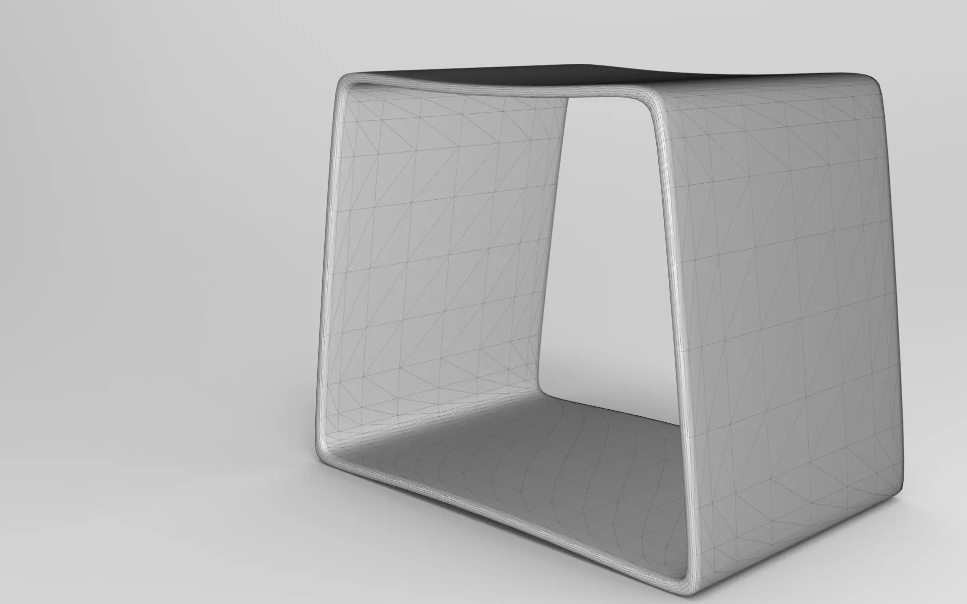 Tonys Stool Low-poly 3D model_5