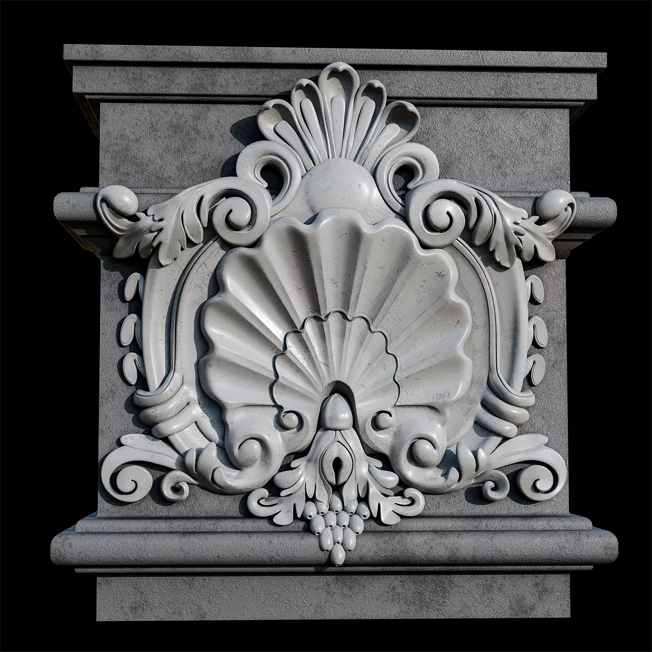 stone art 3D model_0