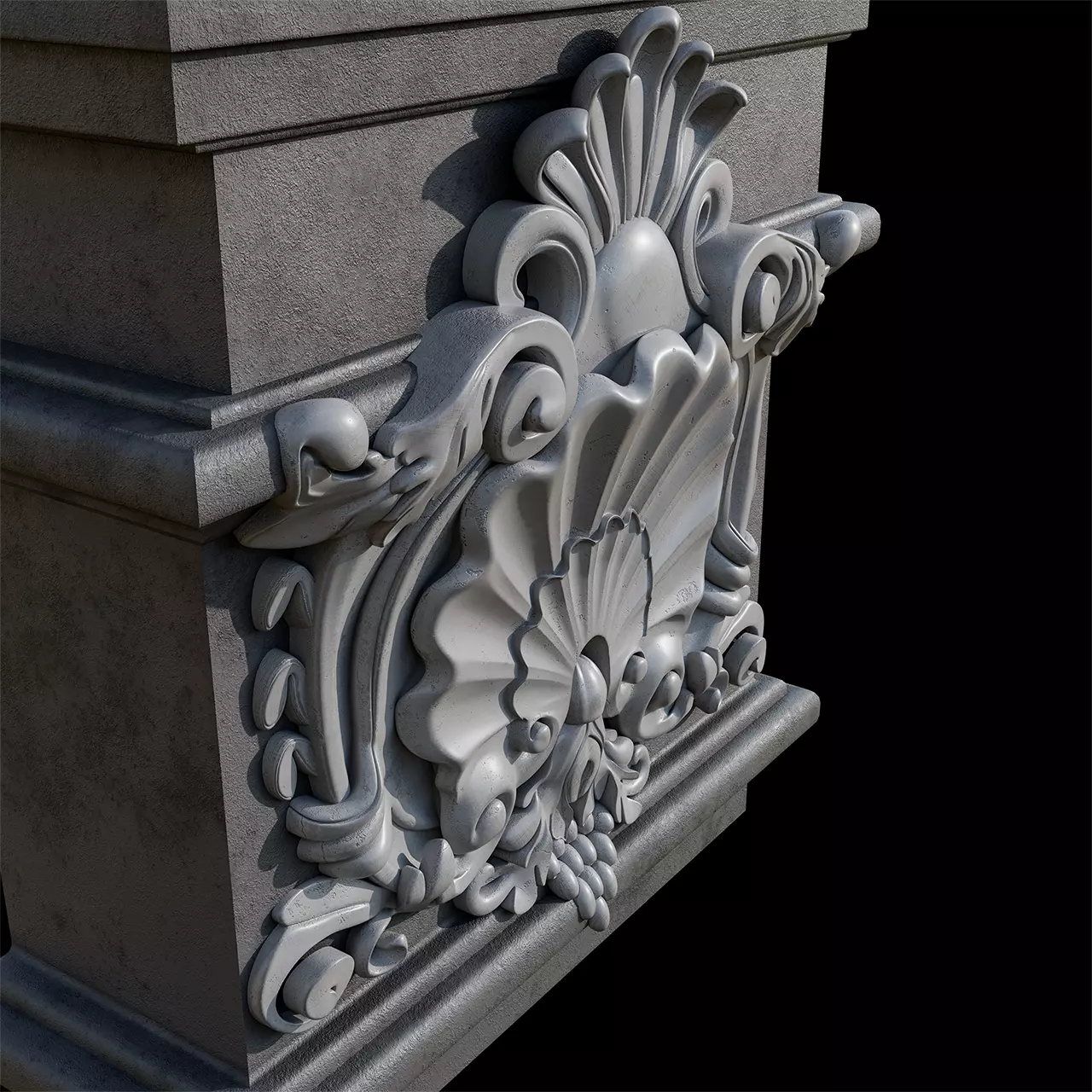 stone art 3D model_5